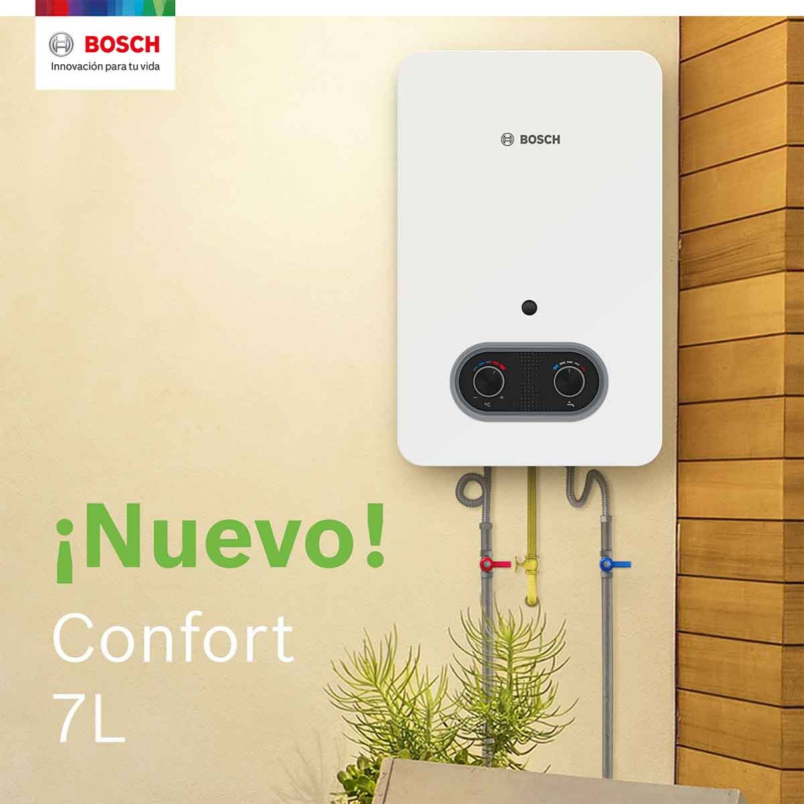 Calentador Instantaneo 1 Servicio Gas Nat 7 L Confort Bosch 