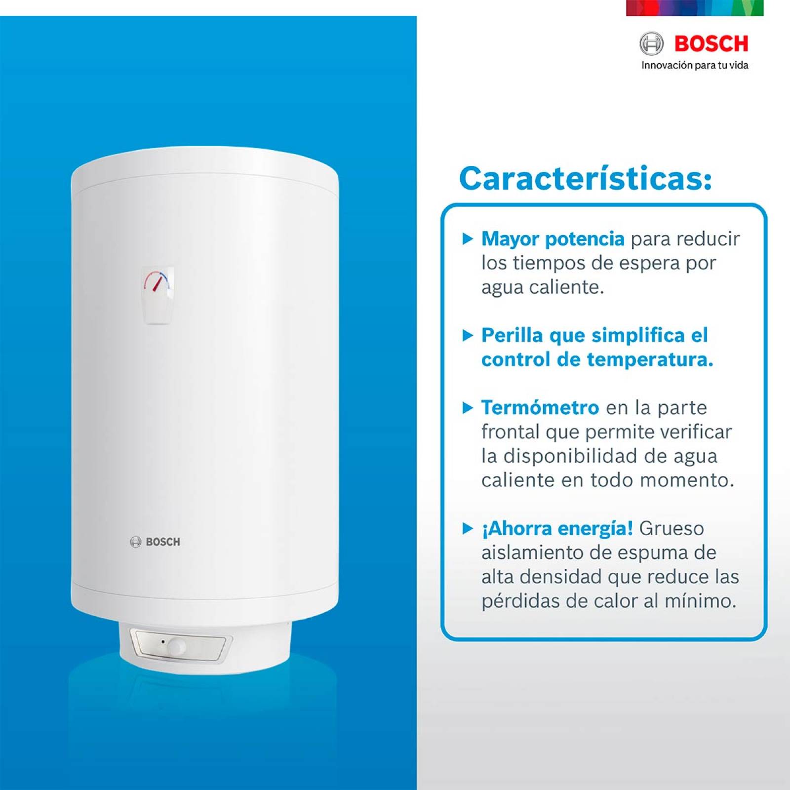 Calentador Electrico 1 Servicio 50 Litros Thermotank Bosch 