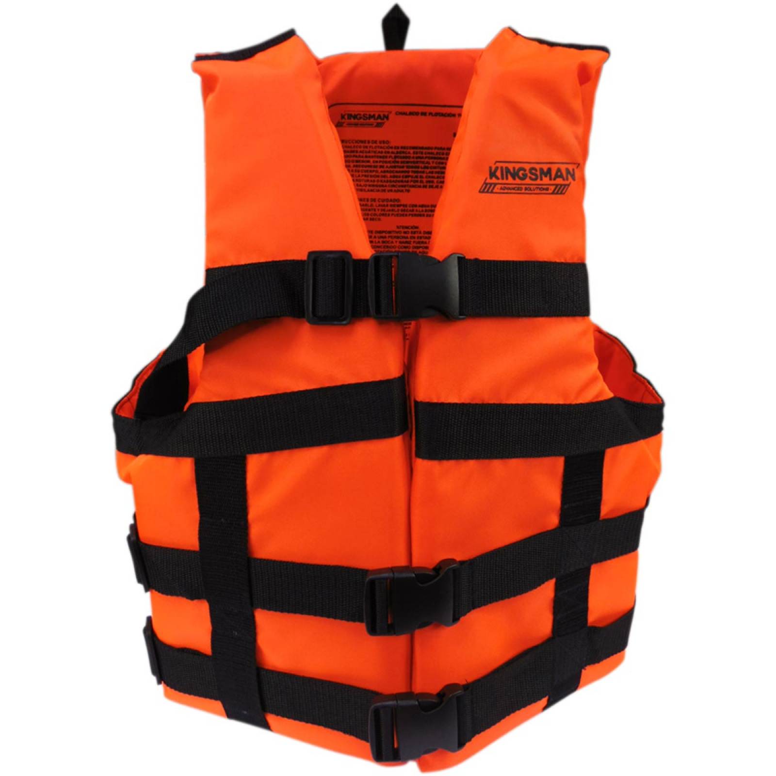 Chaleco Salvavidas Fluorescente Naranja Extra Grande Adulto 