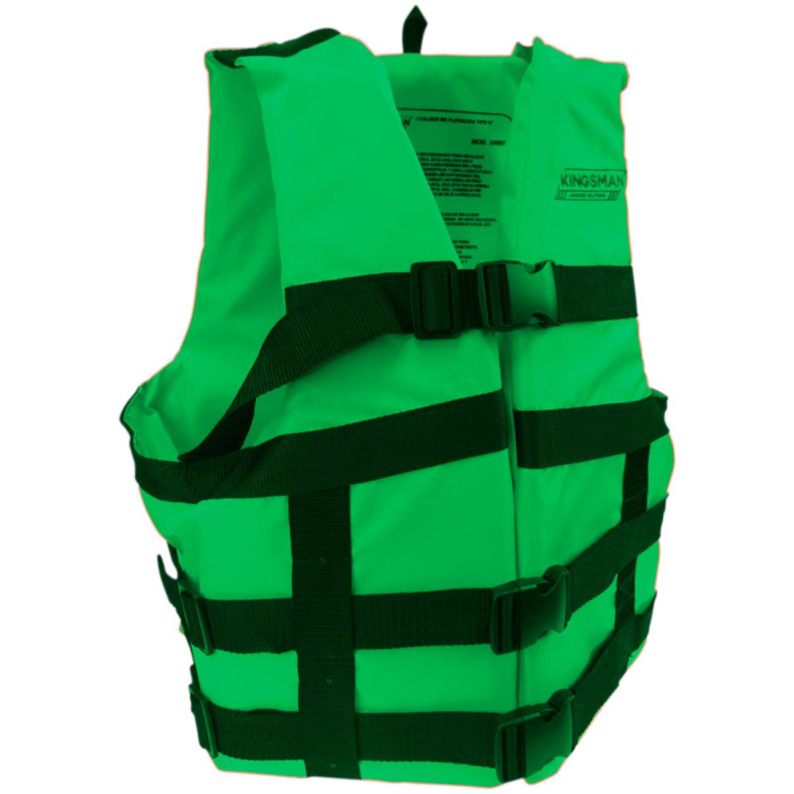 Chaleco Salvavidas Fluorescente Verde Talla Infantil Niños 