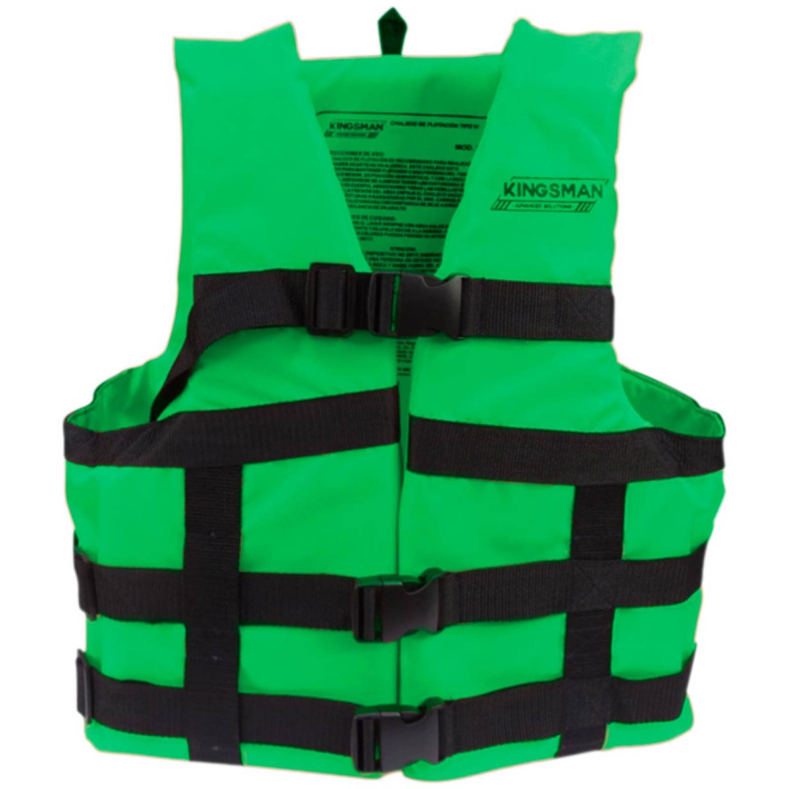 Chaleco Salvavidas Fluorescente Verde Talla Infantil Niños 