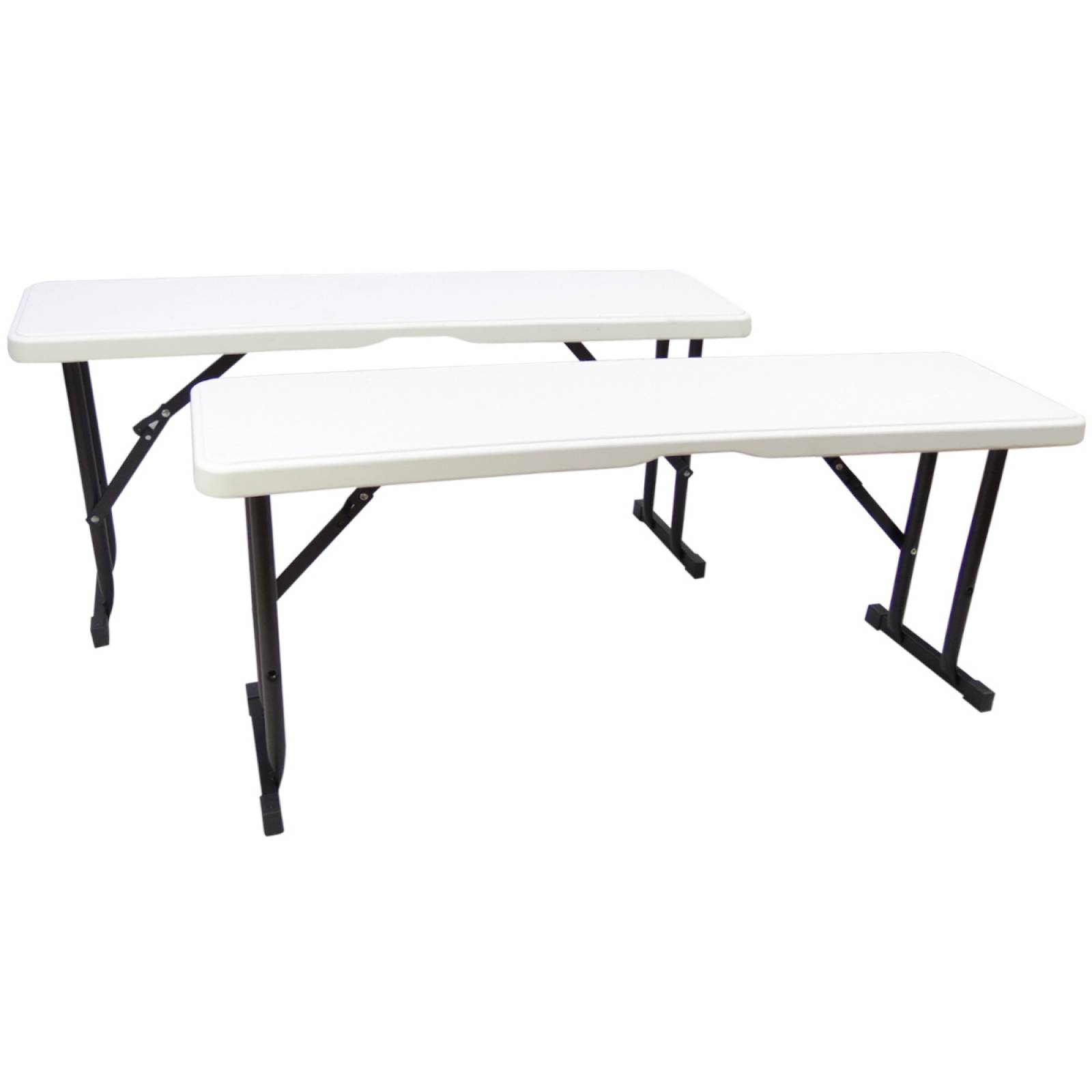 Mesa Plegable 105cm Rectangular + Bancos Portafolio Picnic