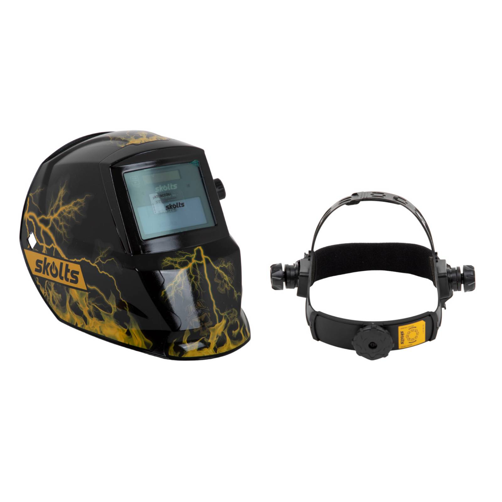 Careta Electronica Automatica Soldar Vision Hd Bateria Solar 