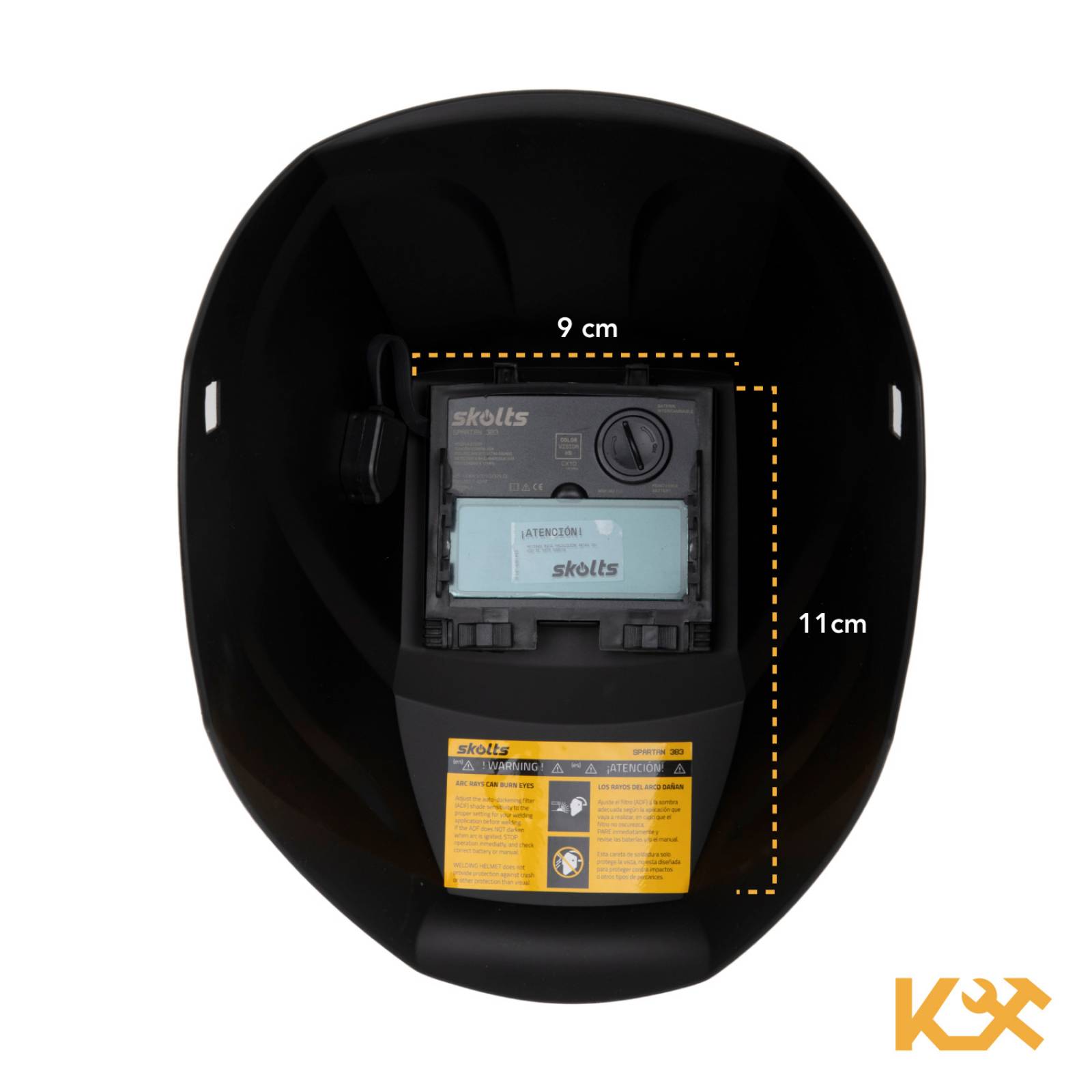 Careta Electronica Automatica Soldar Vision Hd Bateria Solar 