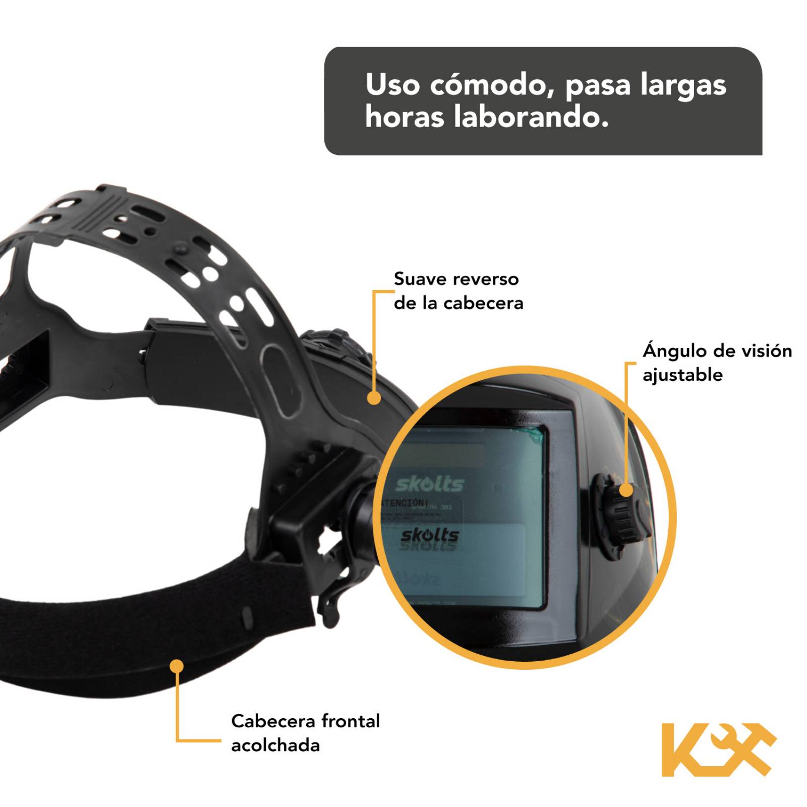 Careta Electronica Automatica Soldar Vision Hd Bateria Solar 