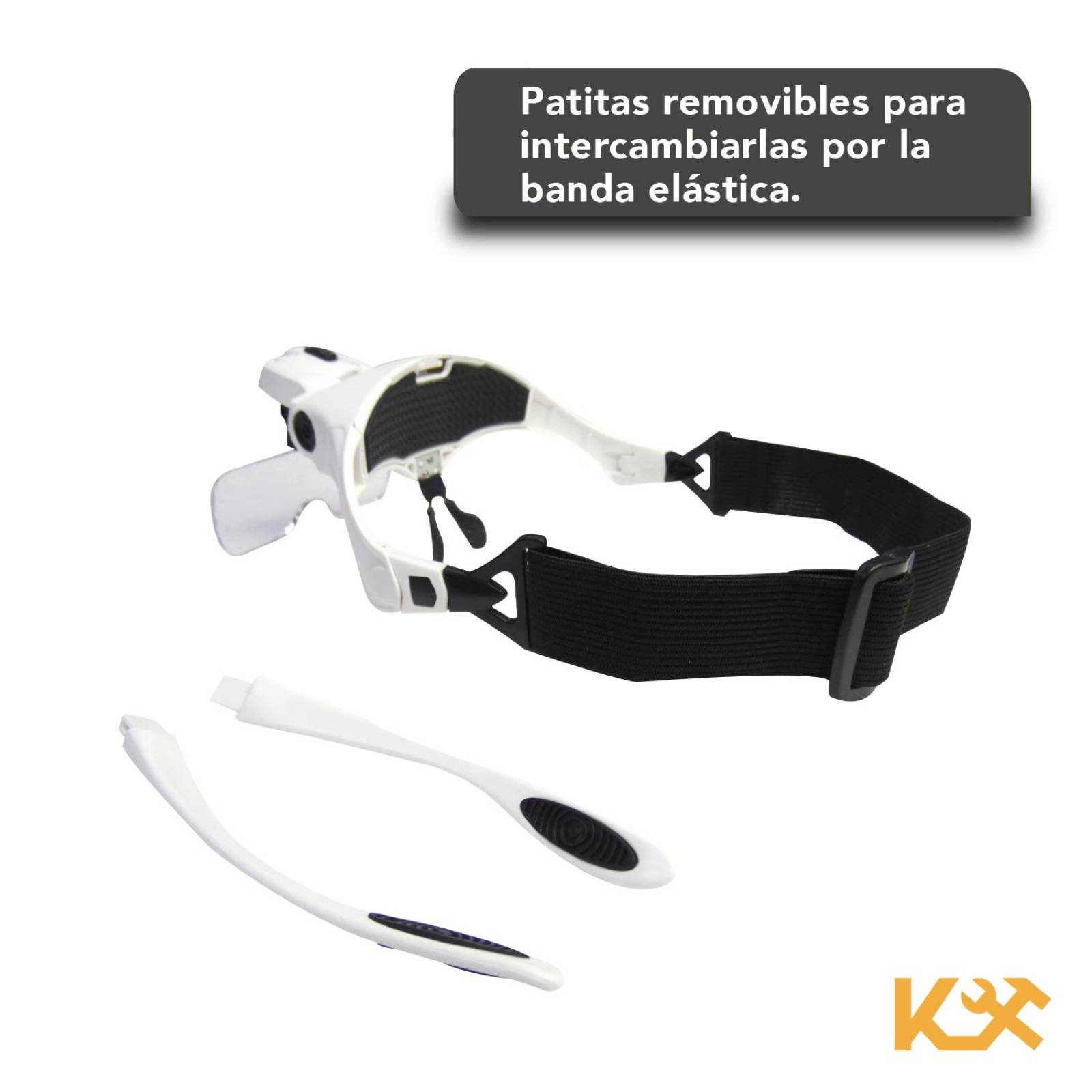 Lupa Optovisor Con Luz Led Para Doctor O Joyero 1.2x A 3.5x 