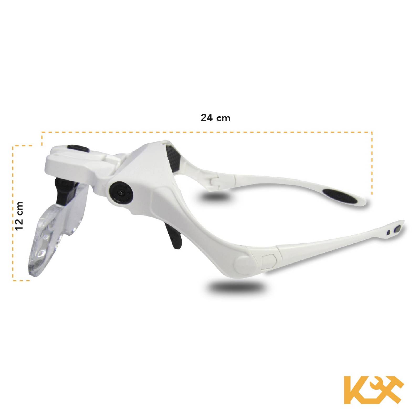Lupa Optovisor Con Luz Led Para Doctor O Joyero 1.2x A 3.5x 