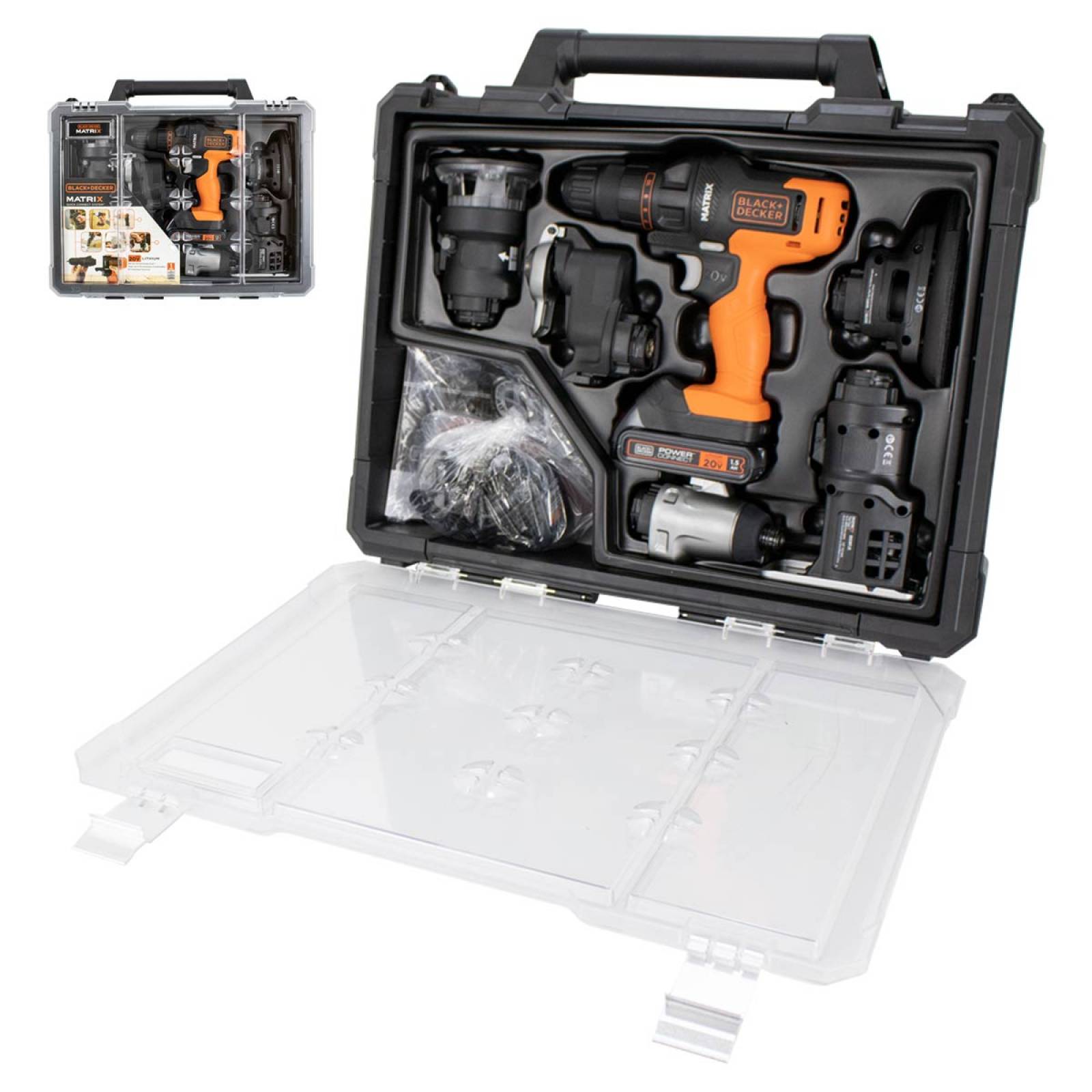 Taladro Matrix Kit 6 En 1 Multi Herramienta 20v Black&decker