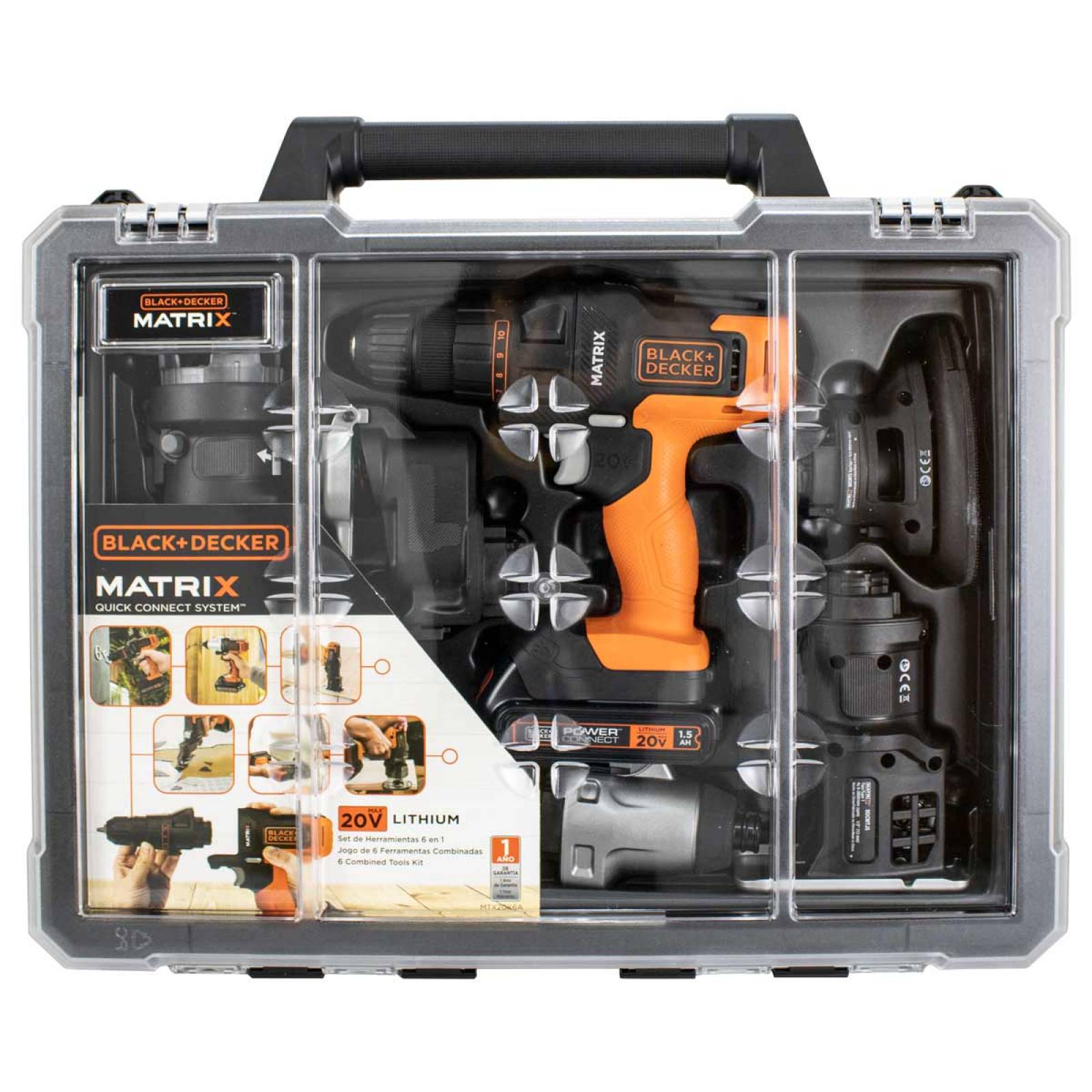 Taladro Matrix Kit 6 En 1 Multi Herramienta 20v Black&decker