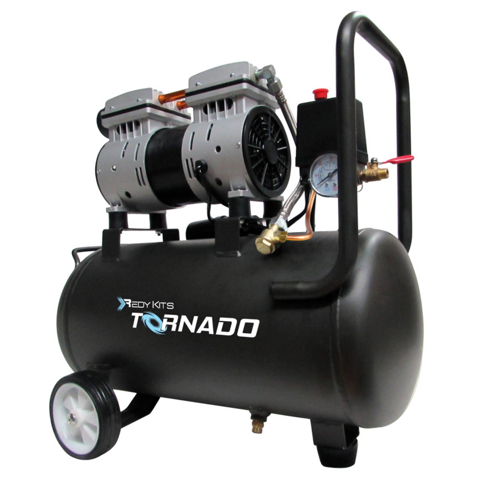 Compresor Goni Silencioso Tornado Electrico Aire 1.0hp 24 Lt 