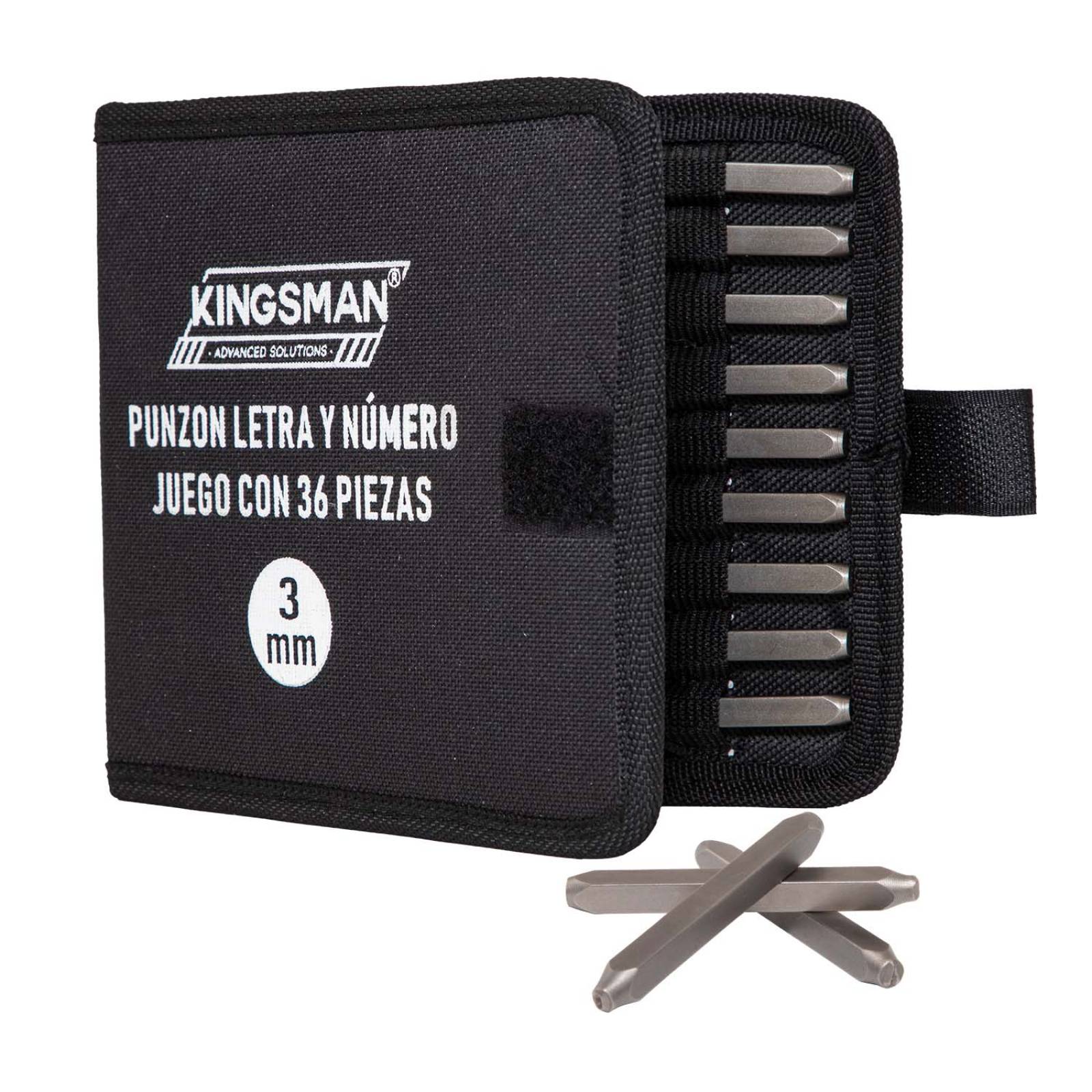 Combo Punzon Letras Numeros 3mm 36 Pzs Estuche Envio Gratis 