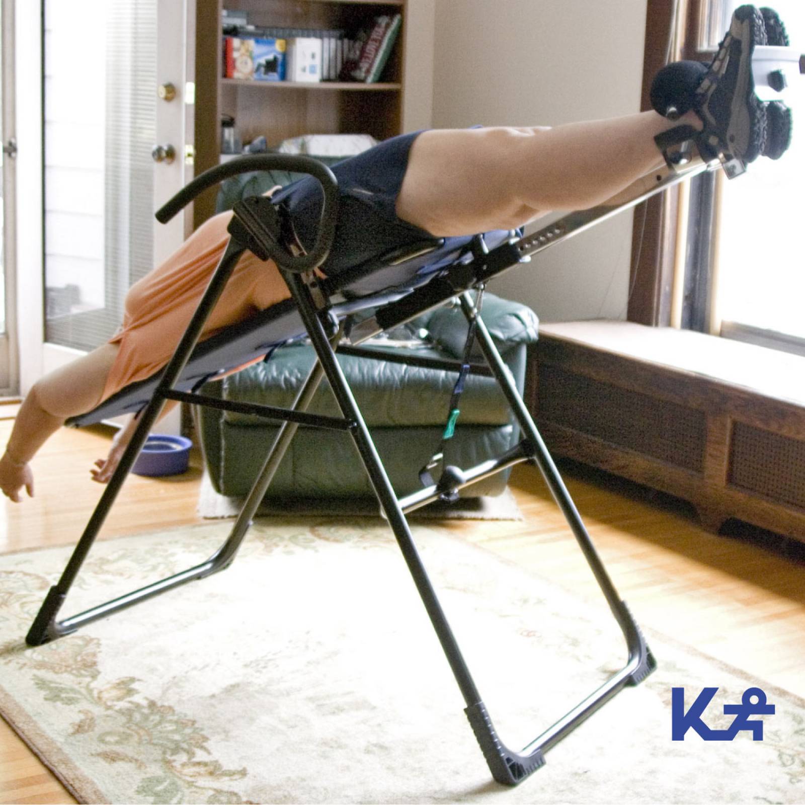 Tabla Inversion Cinturon Seguridad Terapia Espalda Columna Negro