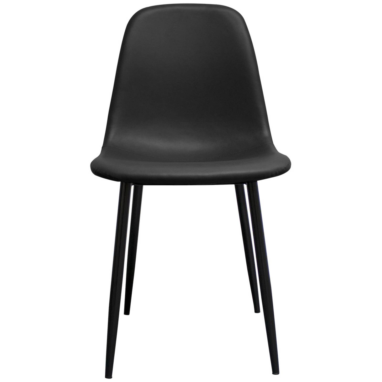 Silla De Comedor Moderna Estilo Eames Restaurante Kit 2 Pzas Multicolor Negro