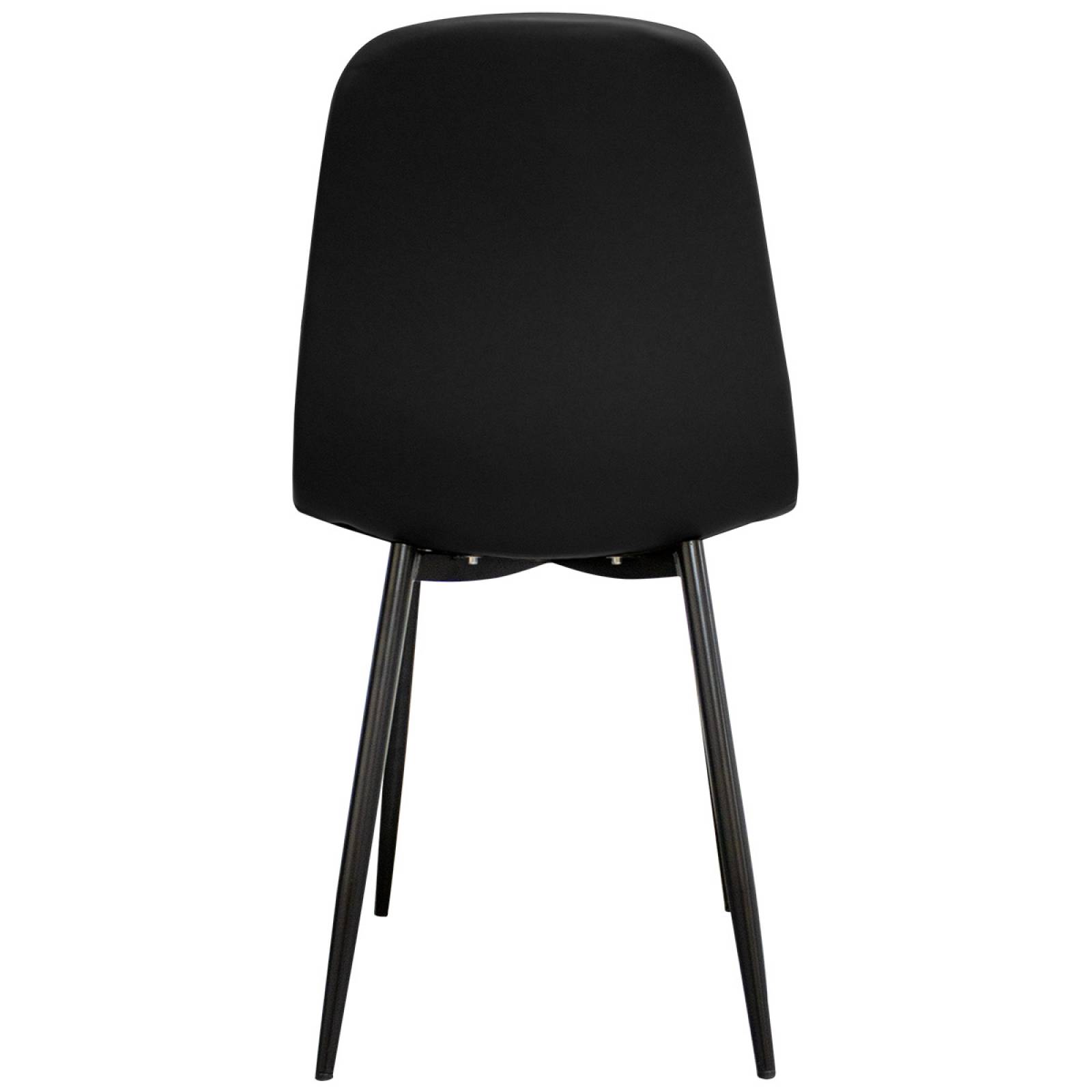Silla De Comedor Moderna Estilo Eames Restaurante Kit 2 Pzas Multicolor Negro