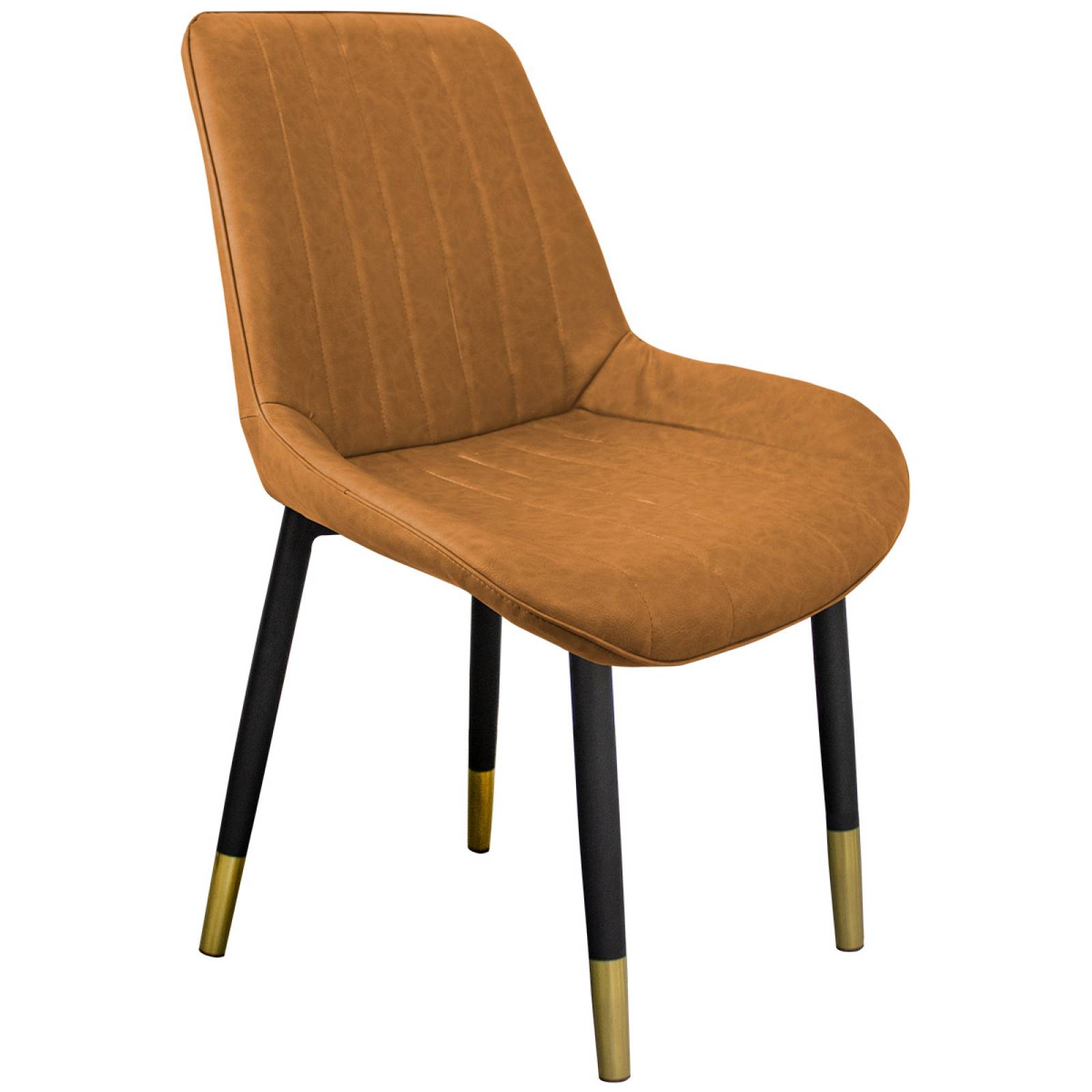 Silla Comedor Tapizada Vintage Elegante Restaurante Kit 2pzs Amarillo