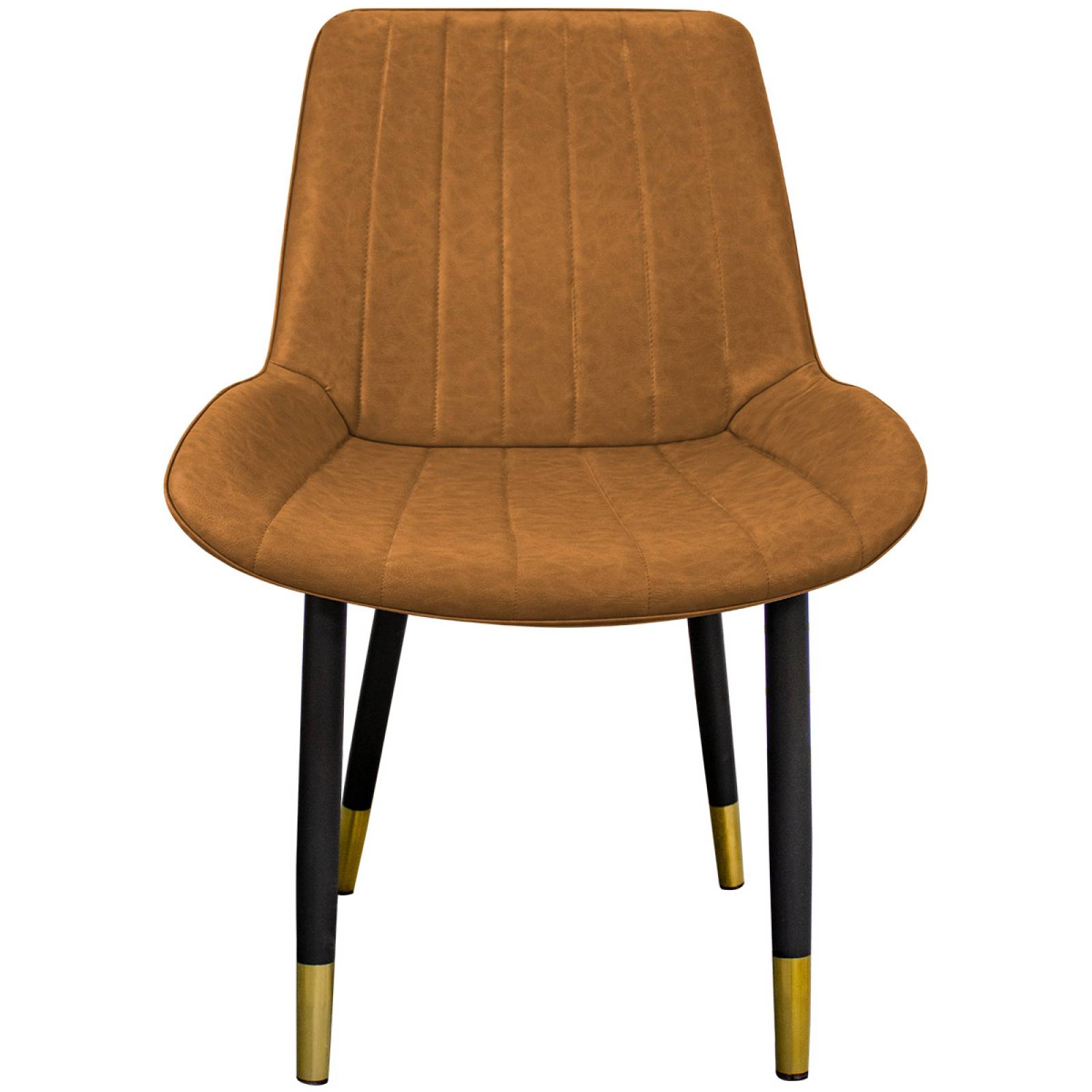 Silla Comedor Tapizada Vintage Elegante Restaurante Kit 2pzs Amarillo