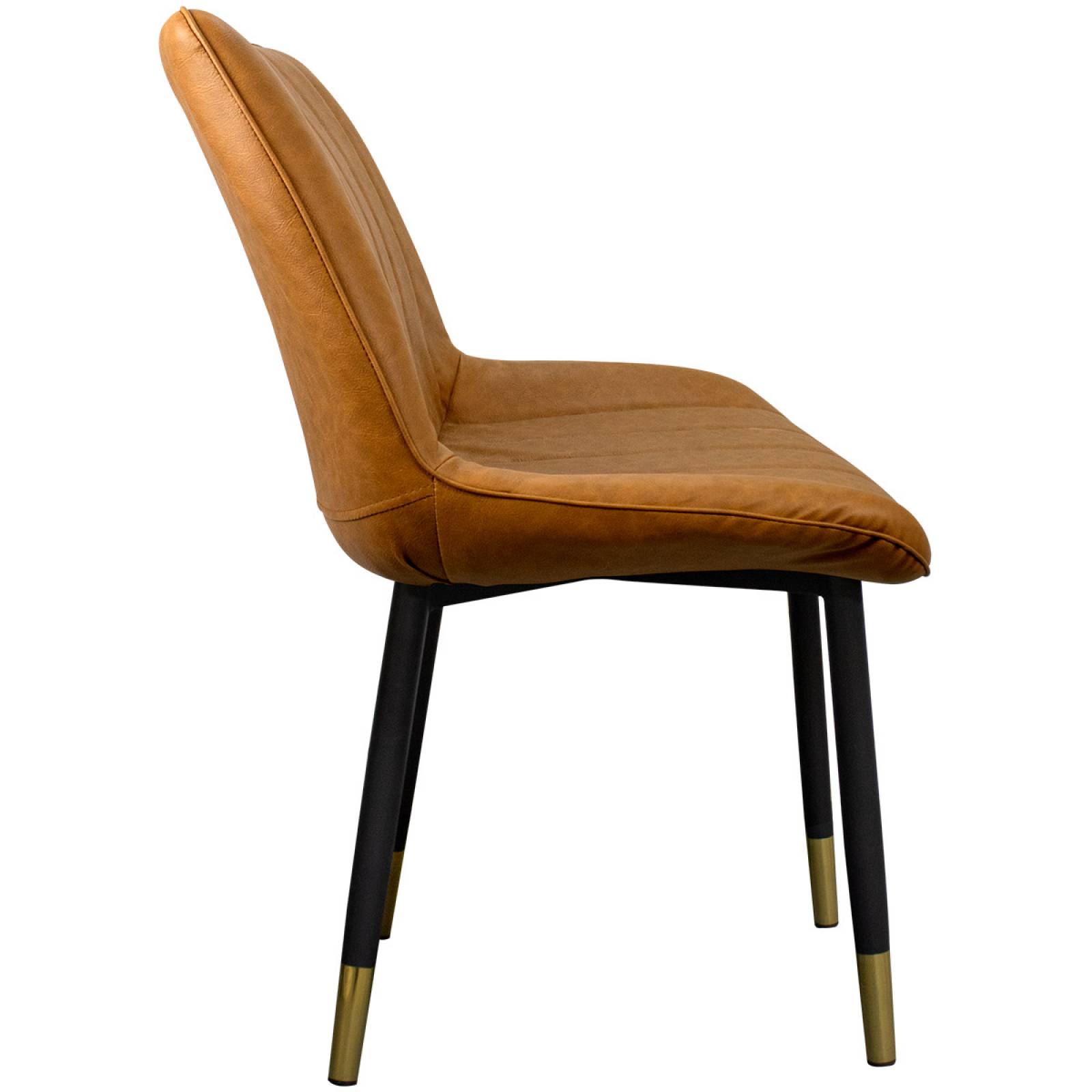 Silla Comedor Tapizada Vintage Elegante Restaurante Kit 2pzs Amarillo