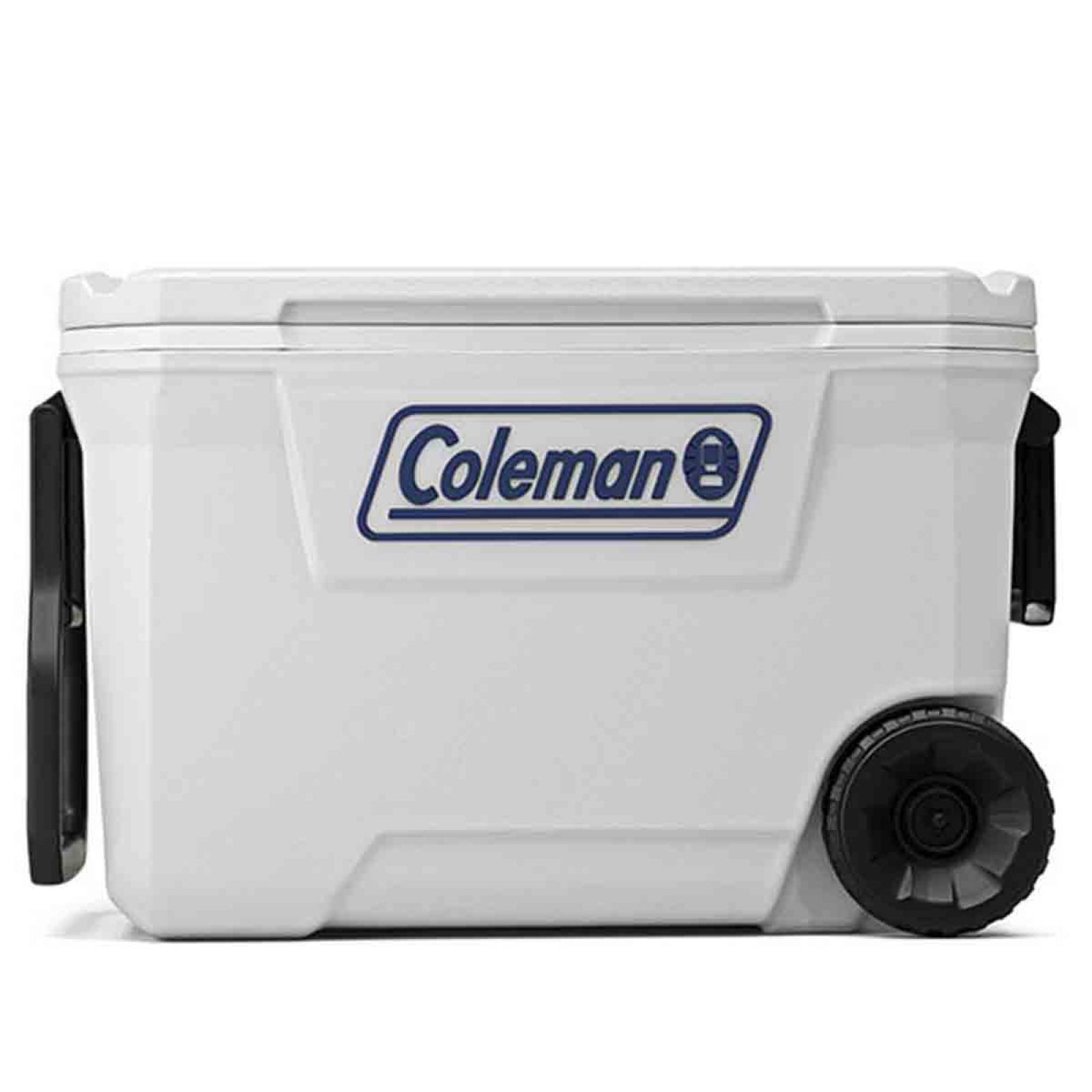 Hielera Portatil Ruedas 58lts Cooler 101 Latas 62qt Coleman
