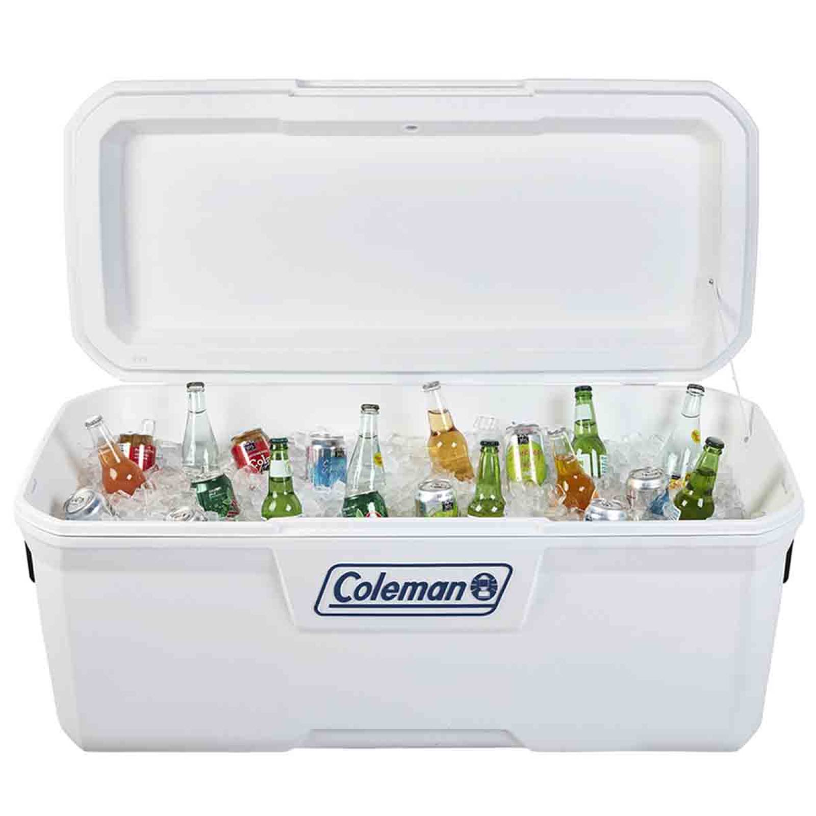 Hielera Cooler Blanca 120qt 204 Latas Asas 113l Frio Coleman 