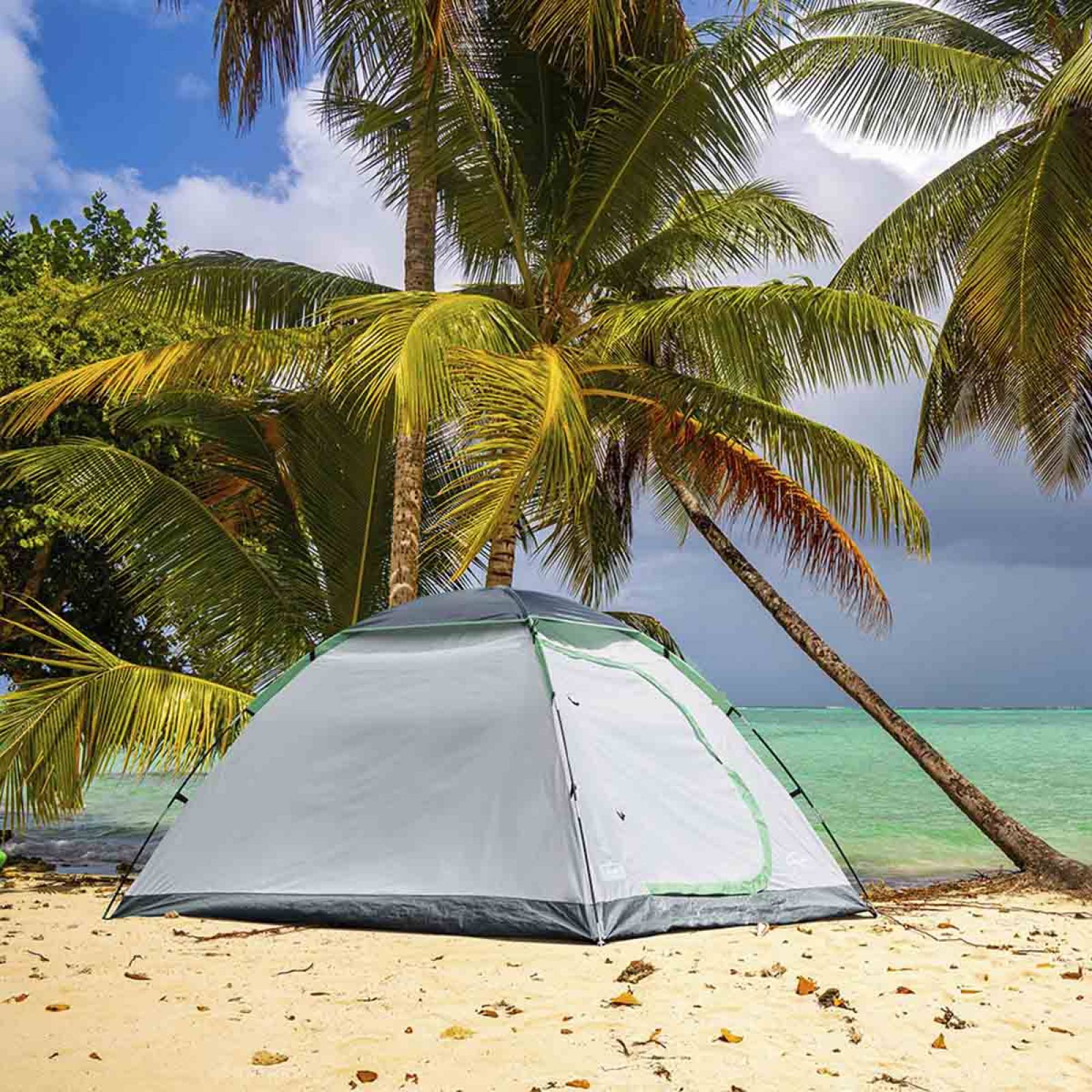 Tienda Casa De Campaña Portatil Coleman 4 Personas Camping 