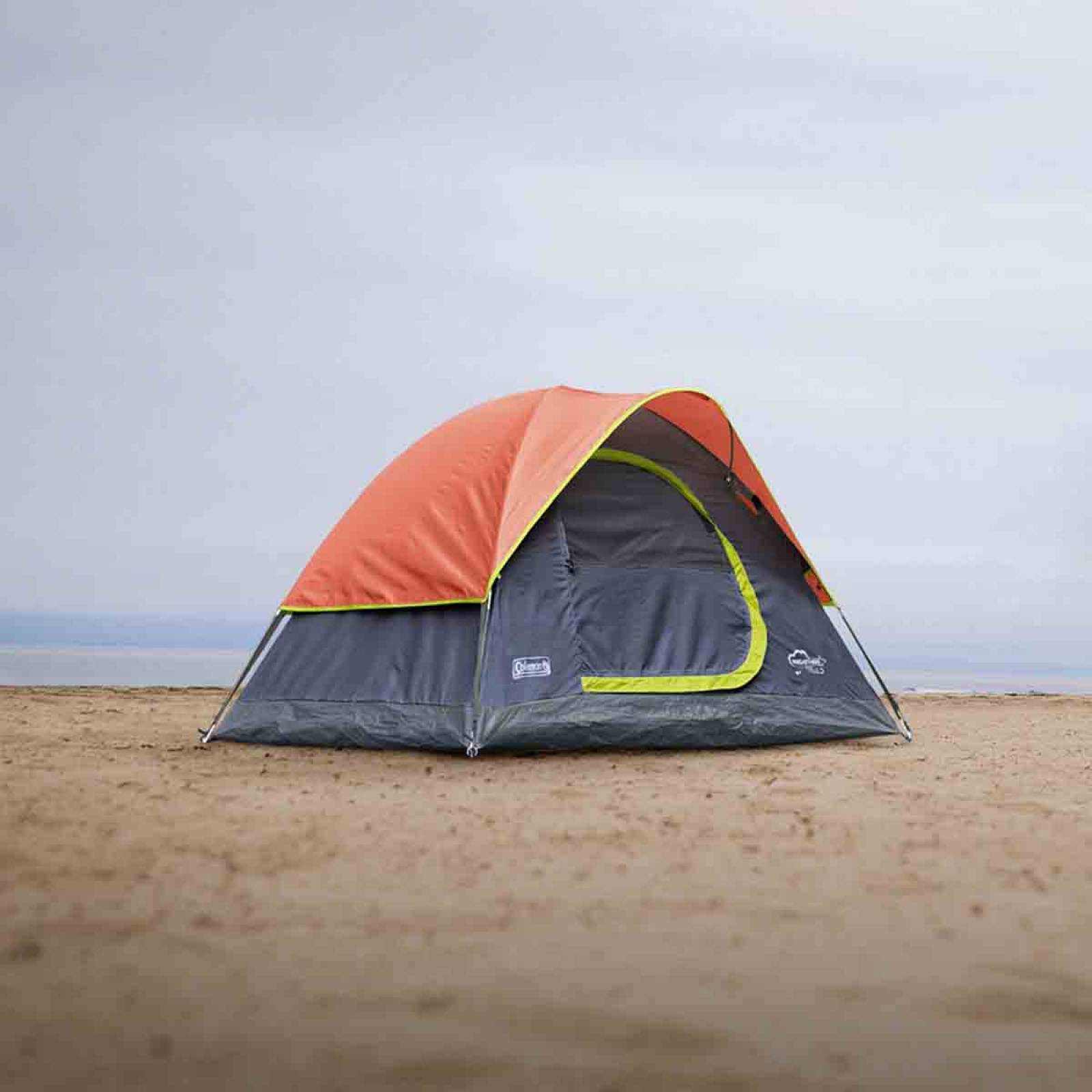 Tienda Casa De Campaña 2 Personas Acampar Portatil Coleman