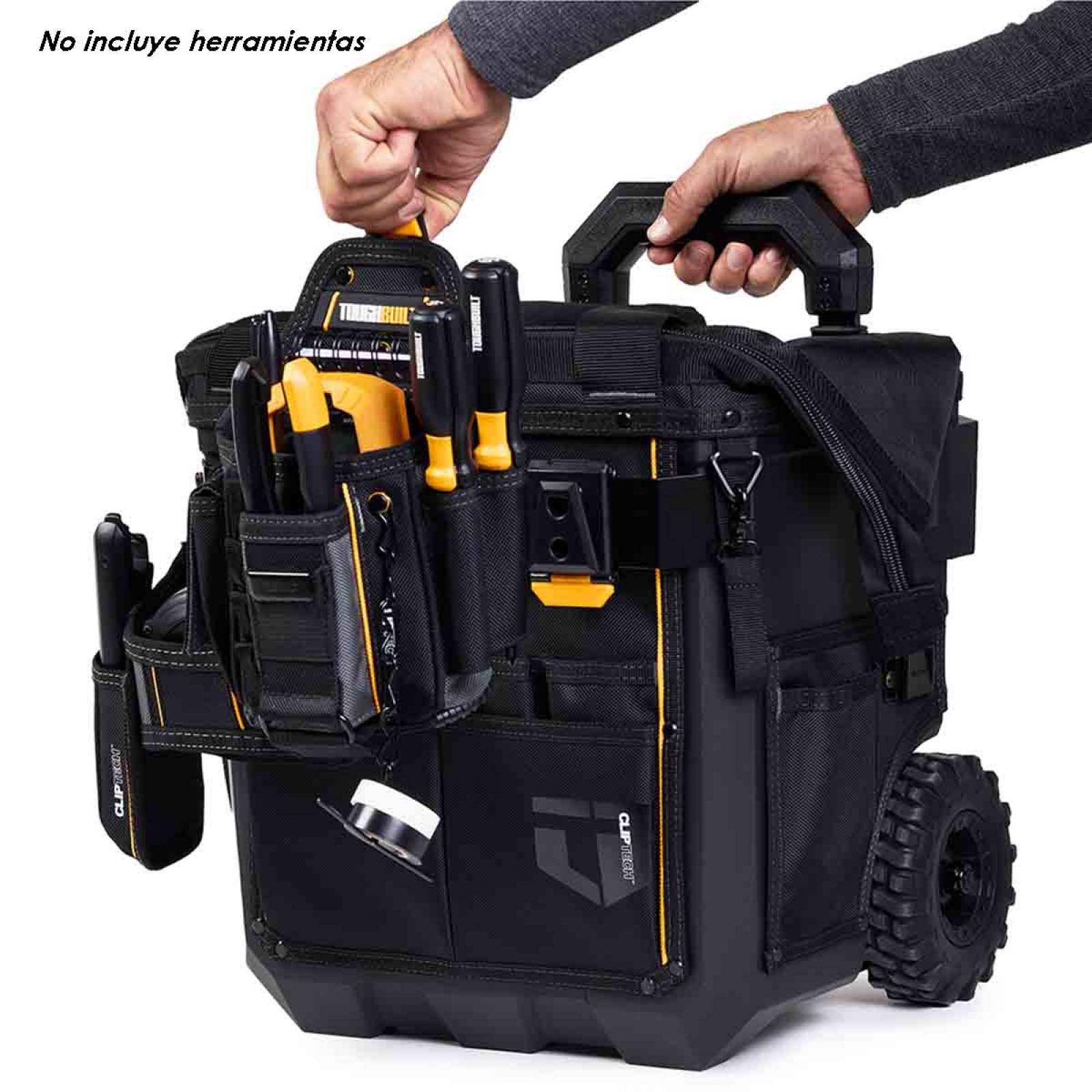 Caja Porta Herramientas Plastica Con Ruedas Nylon Toughbuilt 