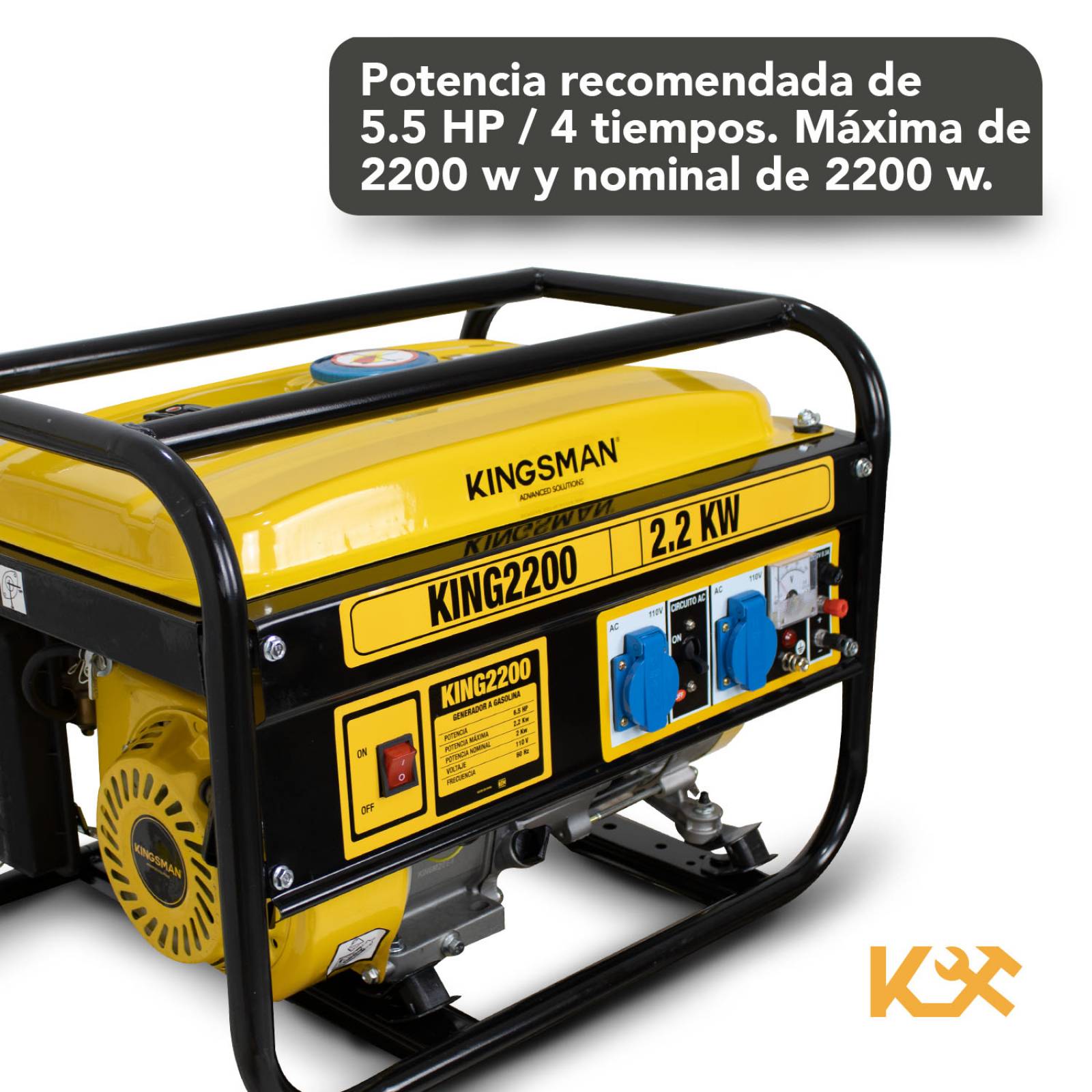 Generador Gasolina 2200w 110v Planta Luz Corriente Electrica 