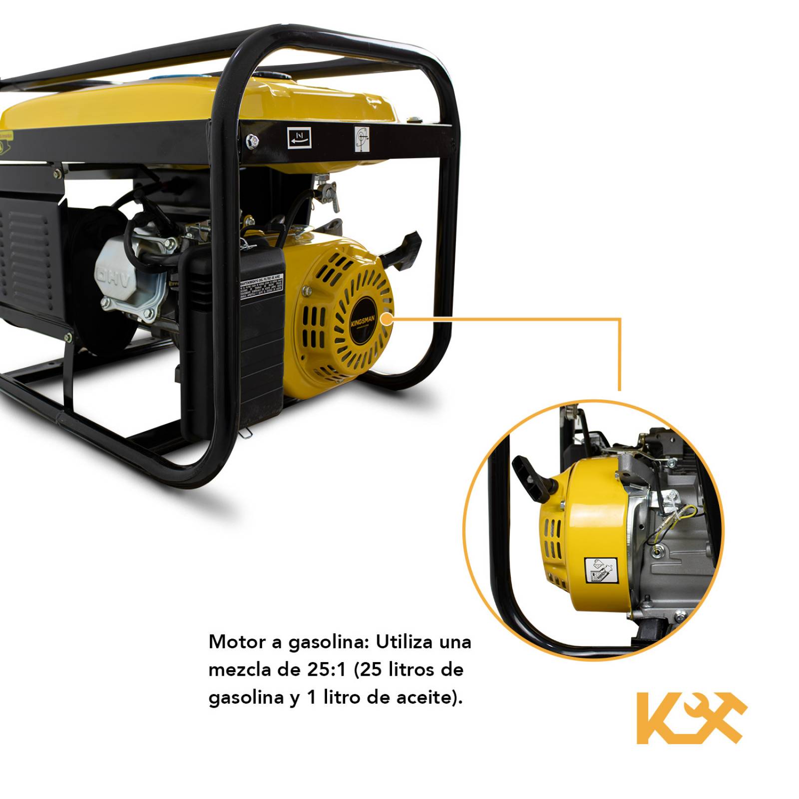 Generador Gasolina Portatil 3000w 110/220v Bivoltaje 