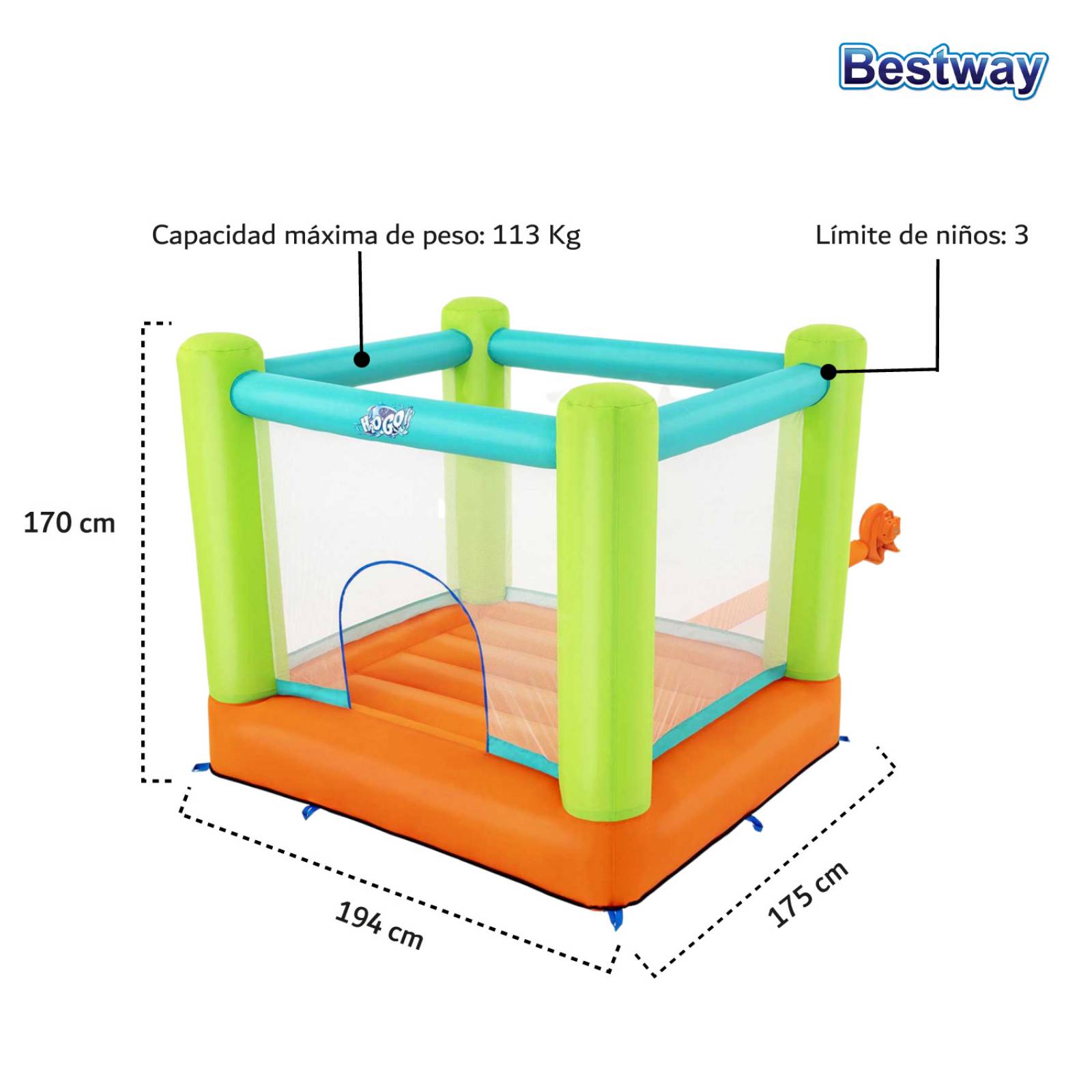 Brincolin Inflable Trampolin Juego Parque Diversion Bestway