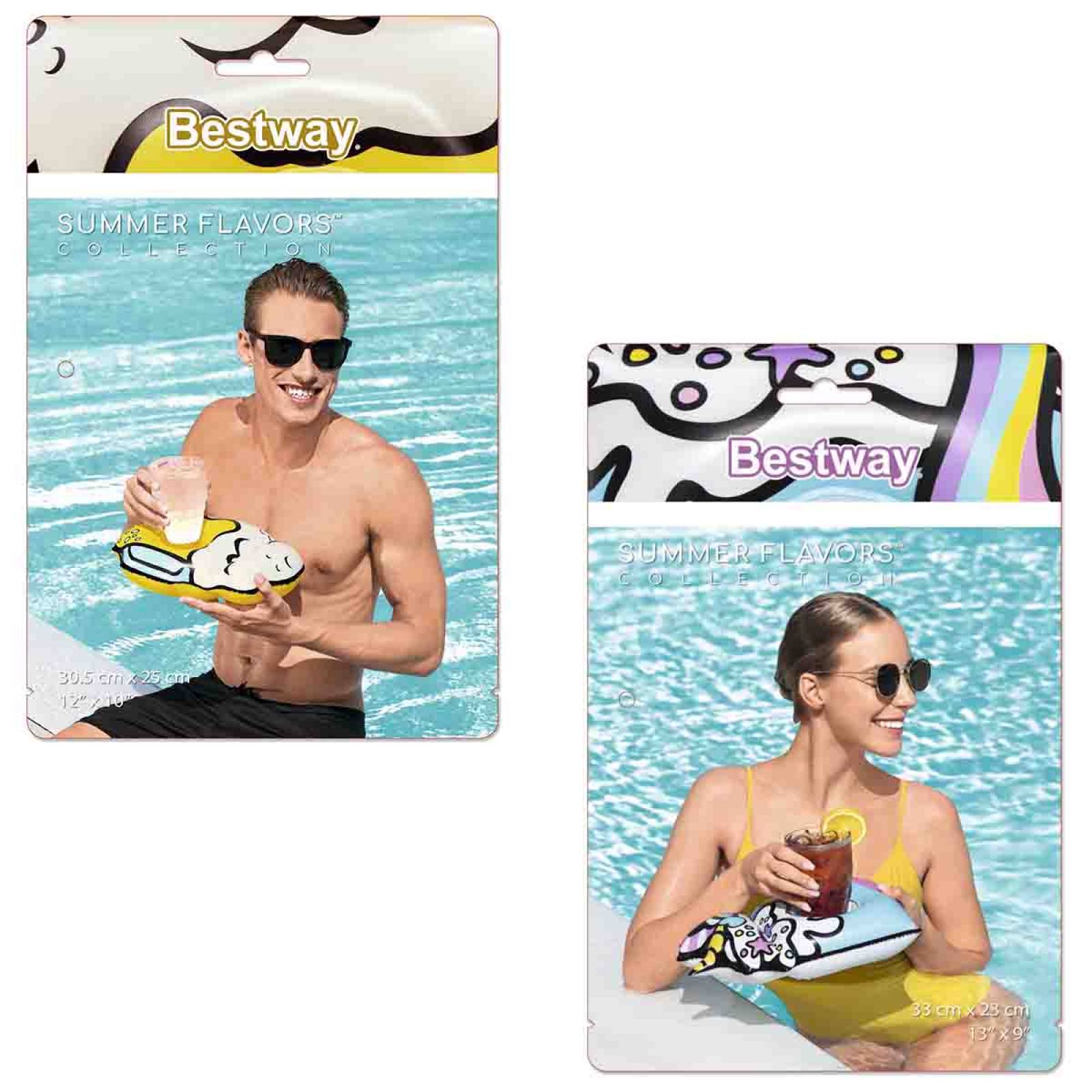 Porta Vasos Para Alberca Inflable Bebida Summer Sips Bestway 