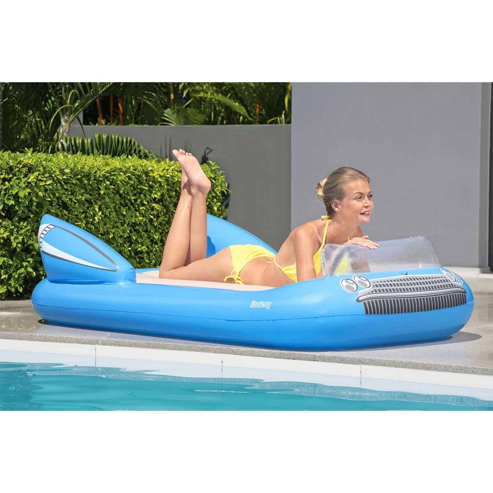 Flotador Inflable Alberca Acuatico Carro Salvavidas Bestway