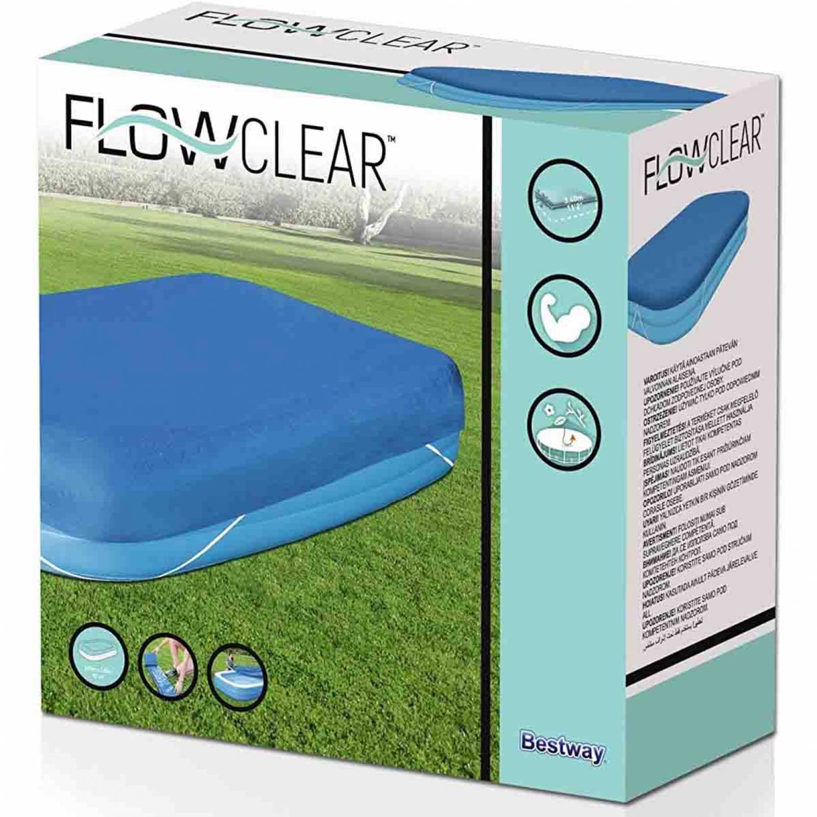Cubierta Cobertor Alberca Inflable Rectangular 305cm Bestway 
