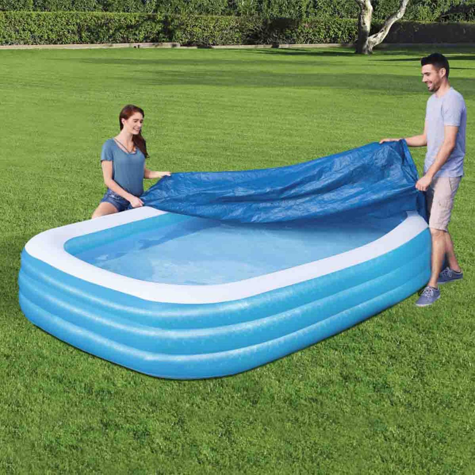 Cubierta Cobertor Alberca Inflable Rectangular 305cm Bestway 