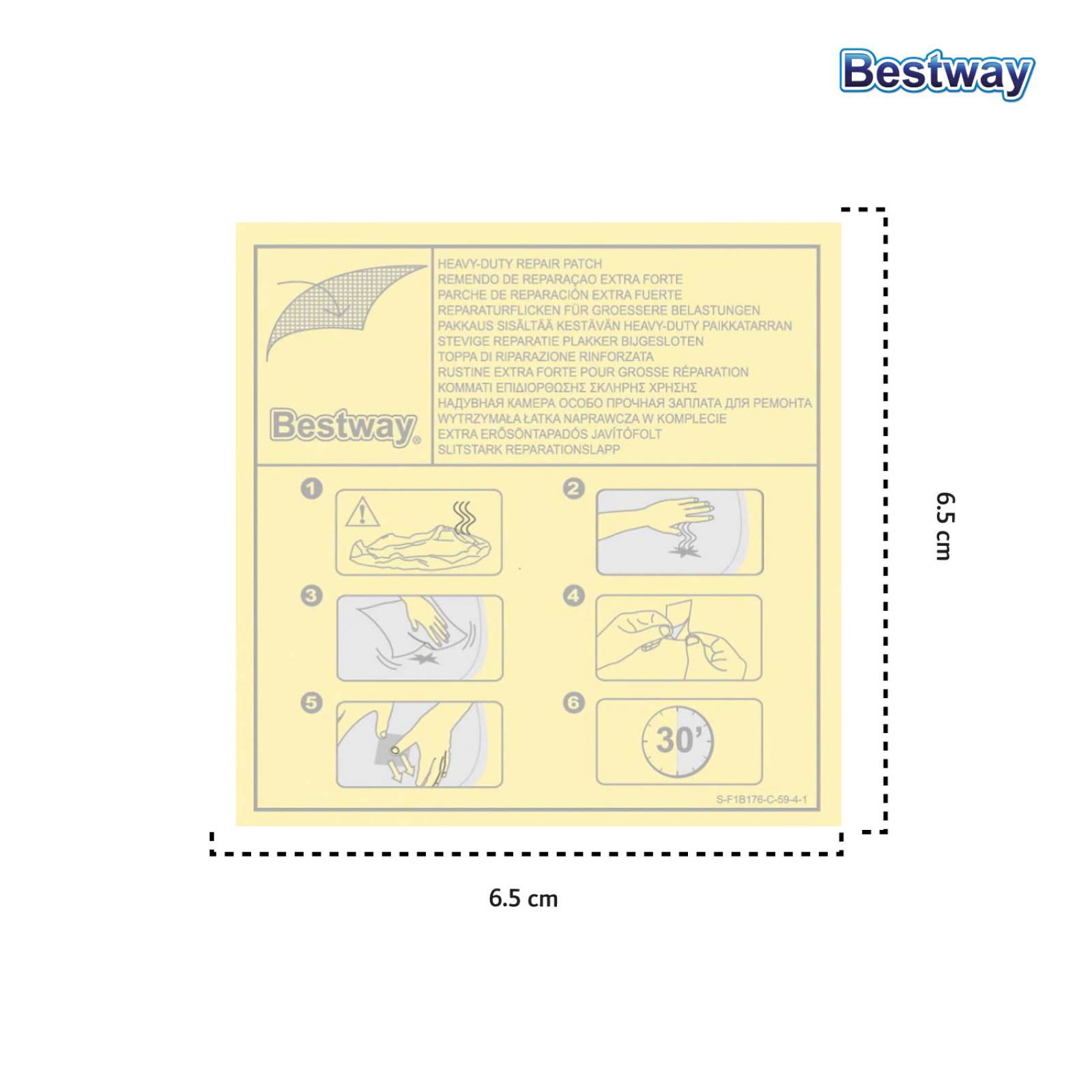 Parche Reparador Alberca Colchon Inflables 10 Pzas Bestway
