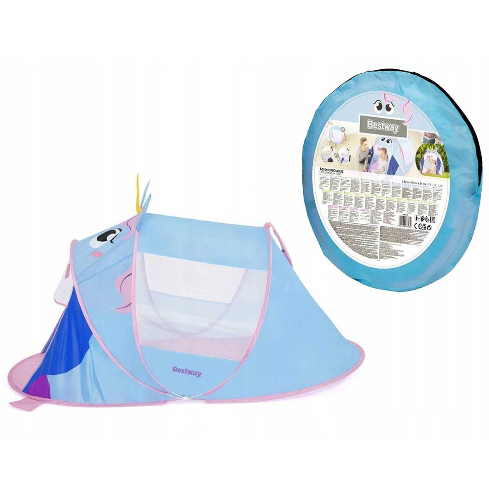 Tienda Casa Campaña Niños Unicornio Camping Portatil Bestway 
