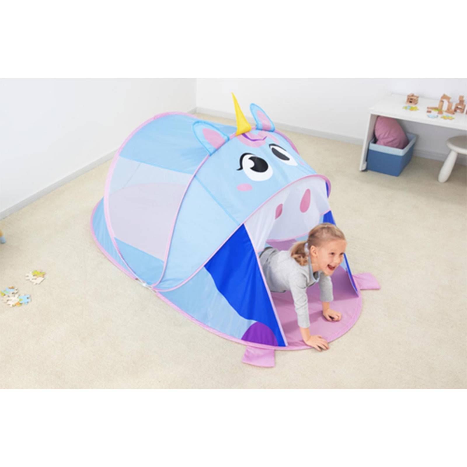Tienda Casa Campaña Niños Unicornio Camping Portatil Bestway 