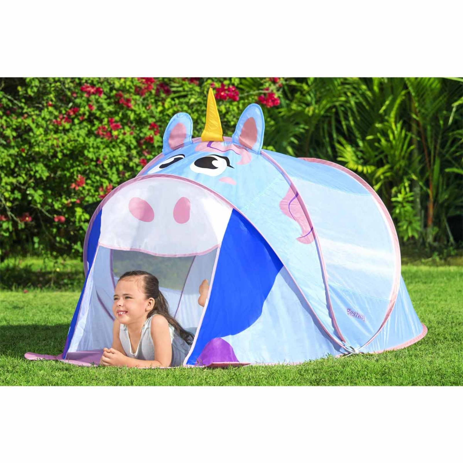 Tienda Casa Campaña Niños Unicornio Camping Portatil Bestway 