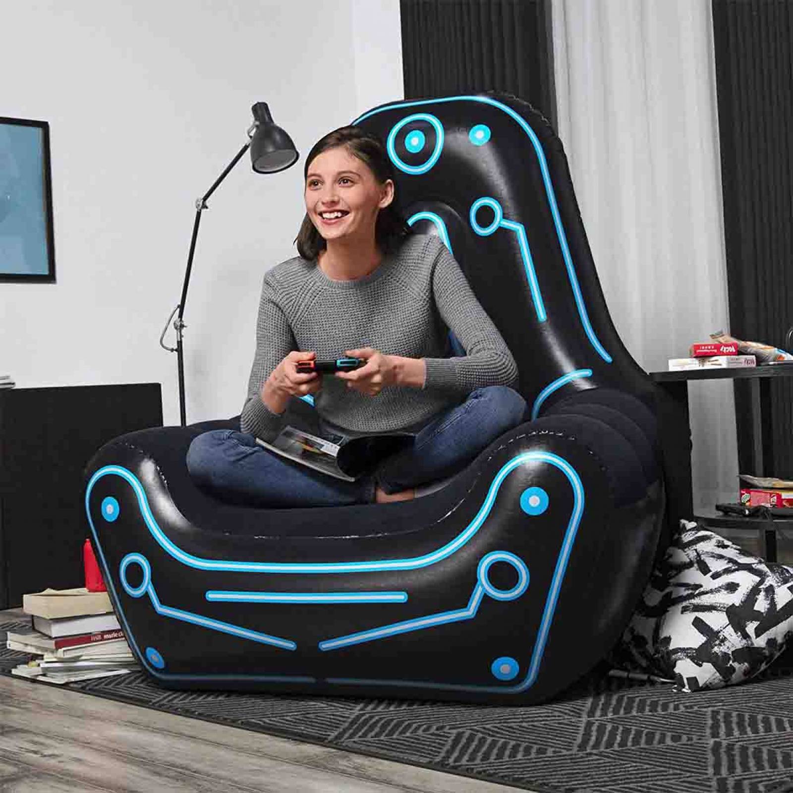 Silla Inflable Para Gamer Sillon Sofa 112x99cm Sala Bestway