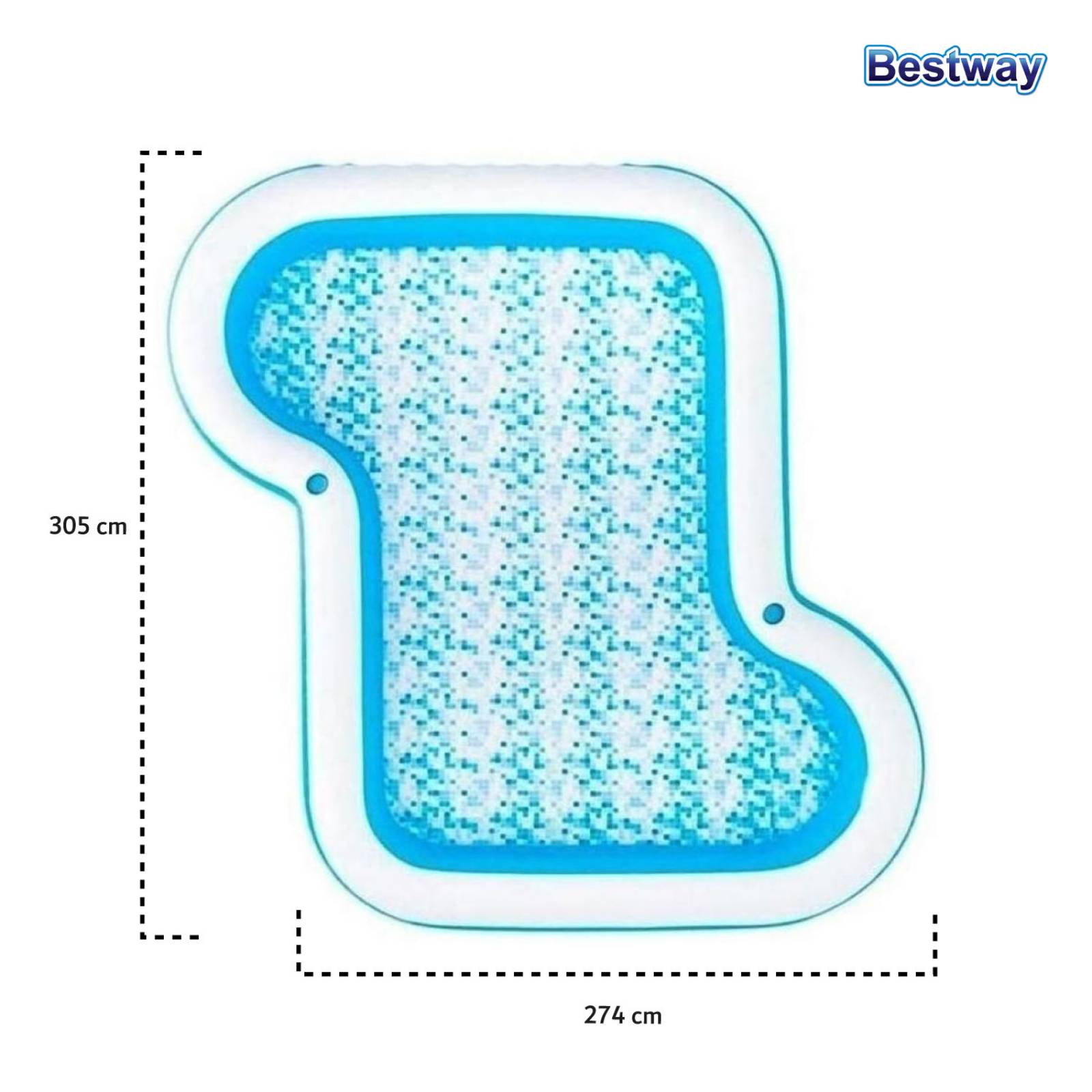 Alberca Inflable Portavasos Familiar Niños 305x274cm Bestway