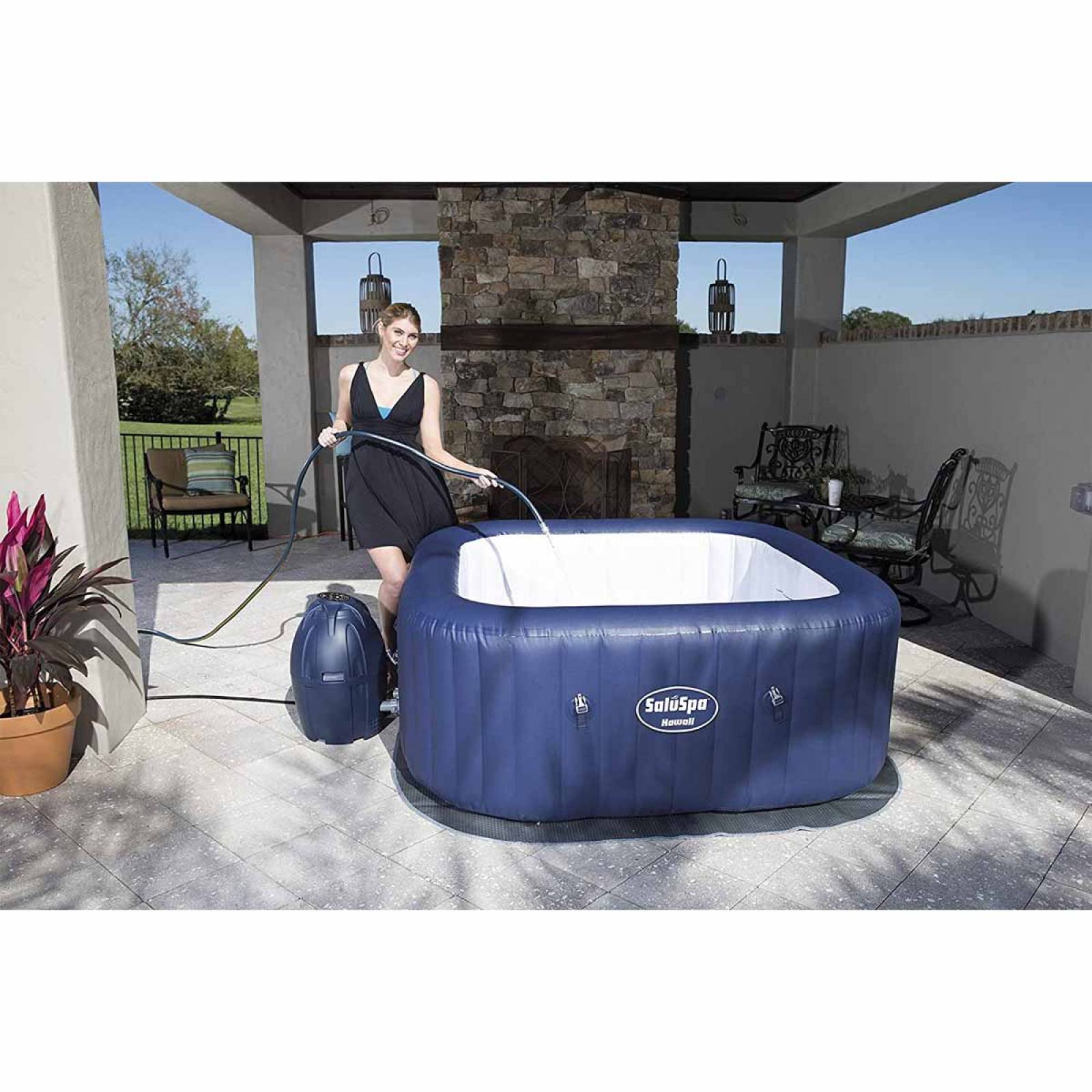 Jacuzzi Hidromasaje Tina Spa 6 Pers 180cm Cuadrado Bestway