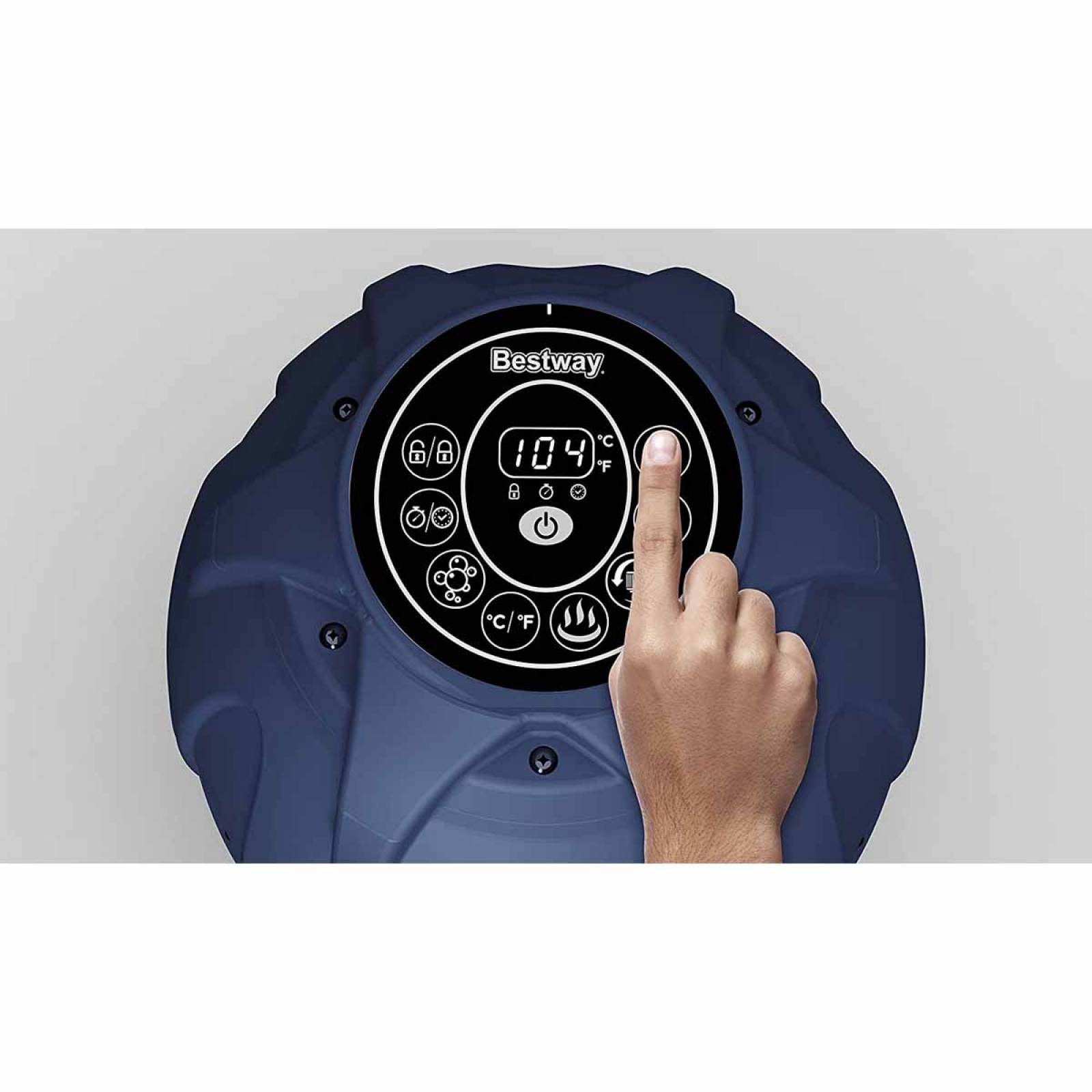 Jacuzzi Hidromasaje Tina Spa 6 Pers 180cm Cuadrado Bestway