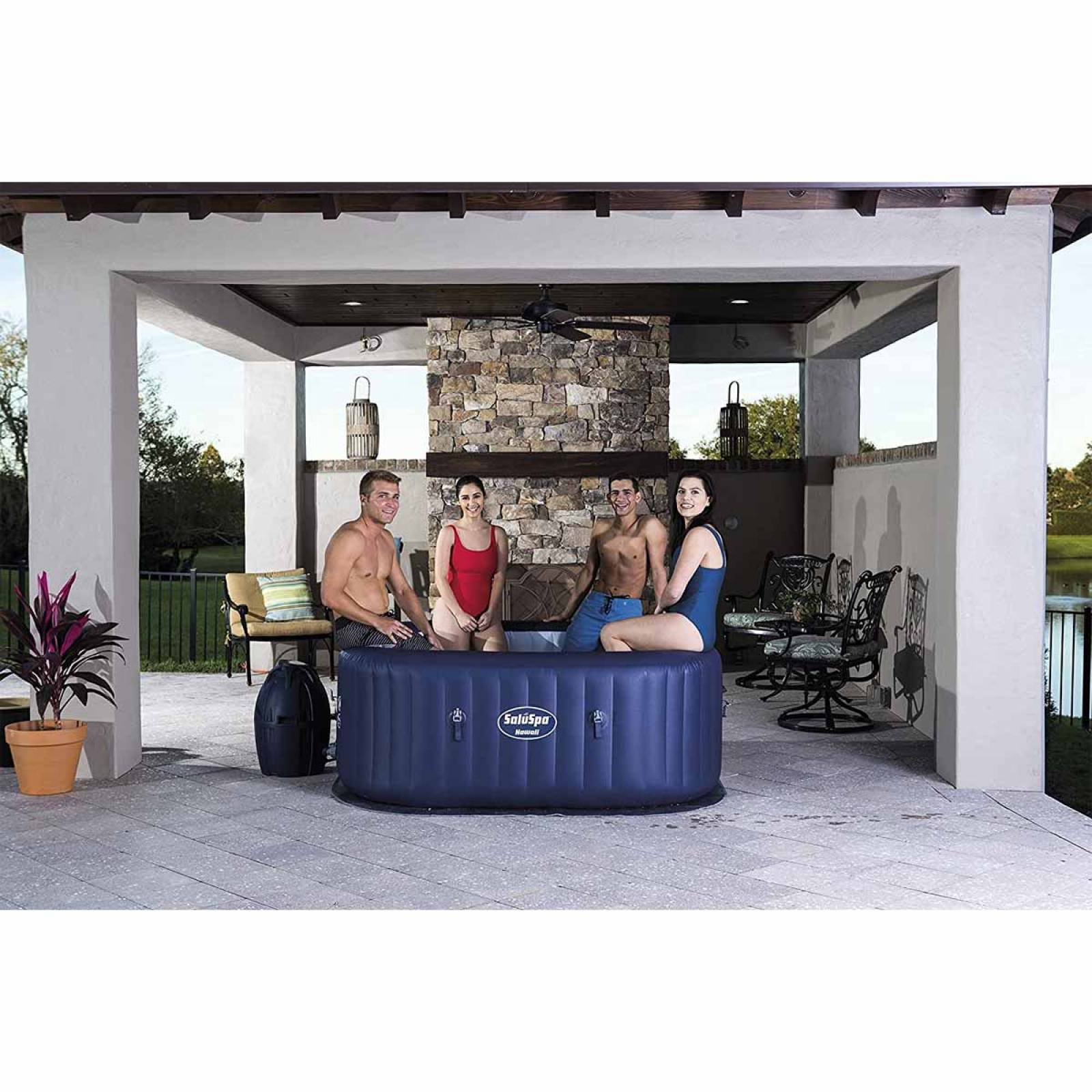 Jacuzzi Hidromasaje Tina Spa 6 Pers 180cm Cuadrado Bestway