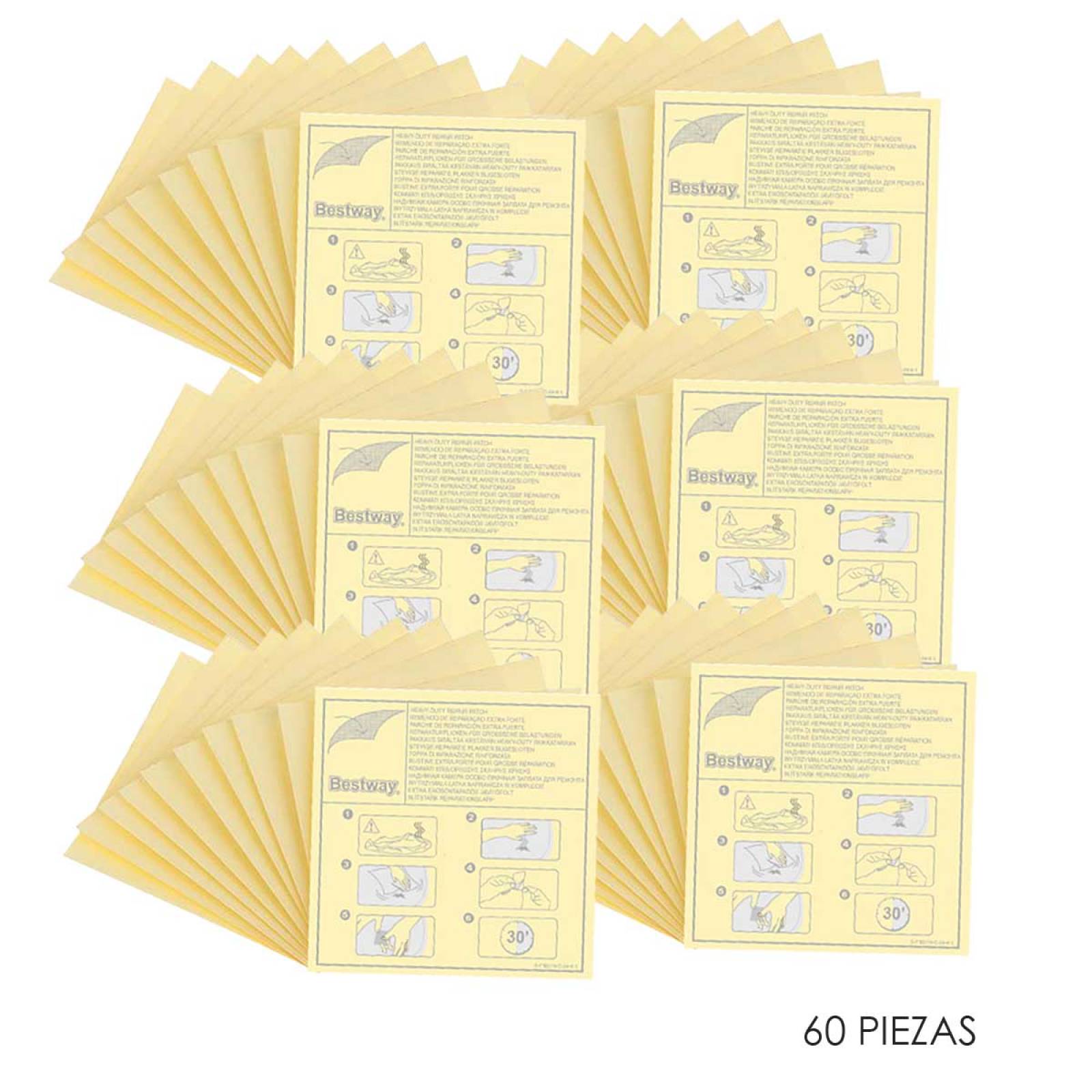 Parche Reparador Alberca Colchon Inflables 60 Pzas Bestway
