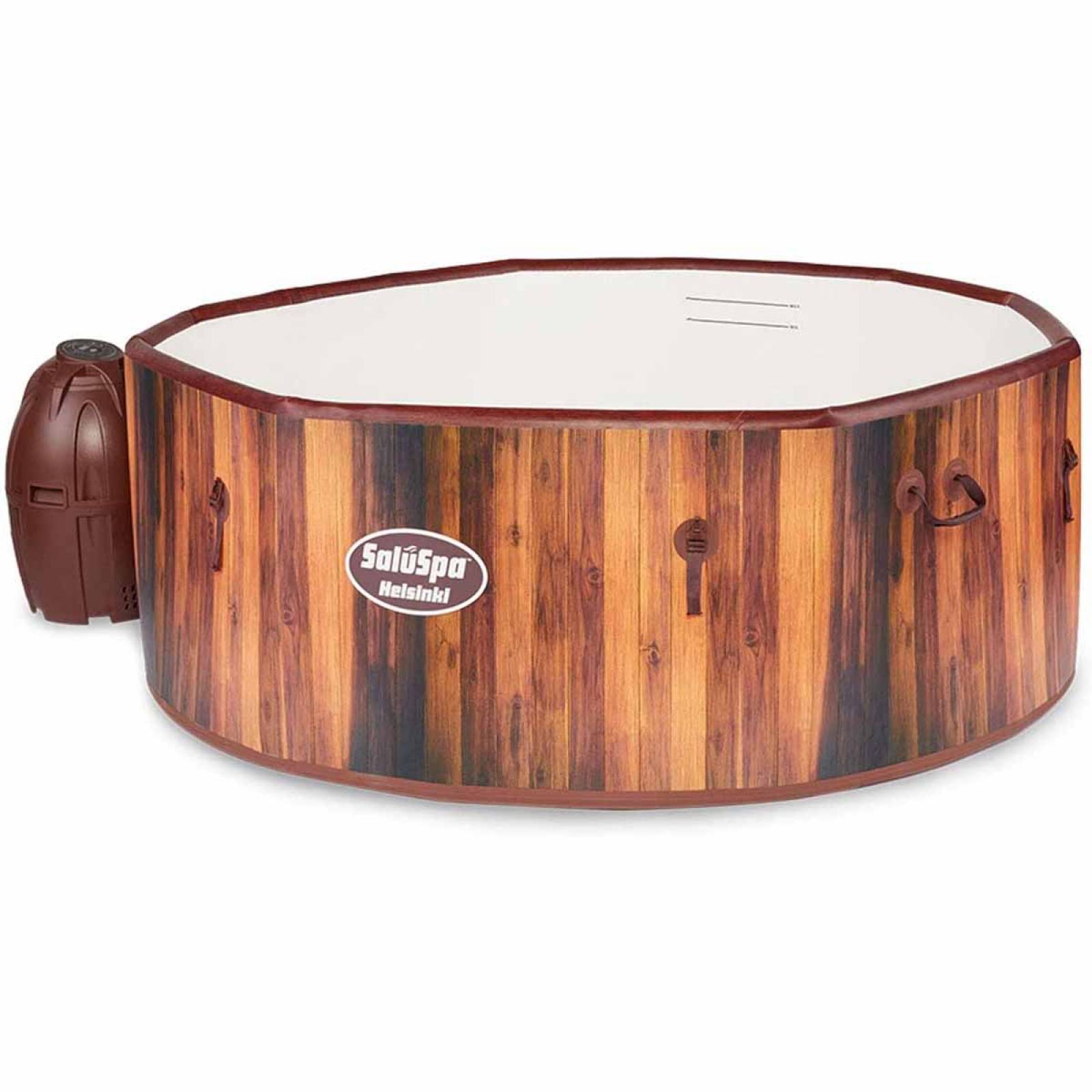 Jacuzzi Inflable Spa 7 Personas Madera Tina 180cm Bestway