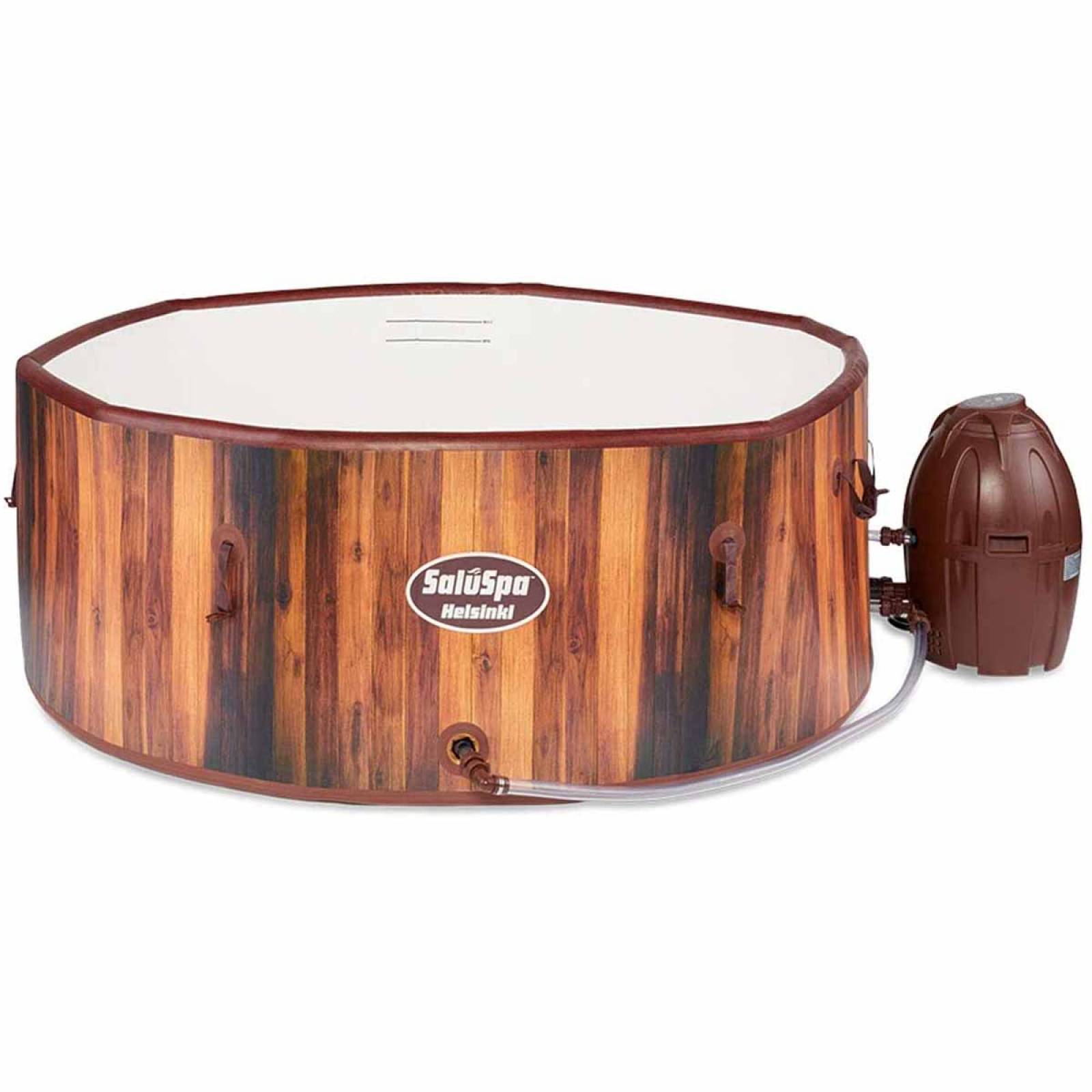 Jacuzzi Inflable Spa 7 Personas Madera Tina 180cm Bestway