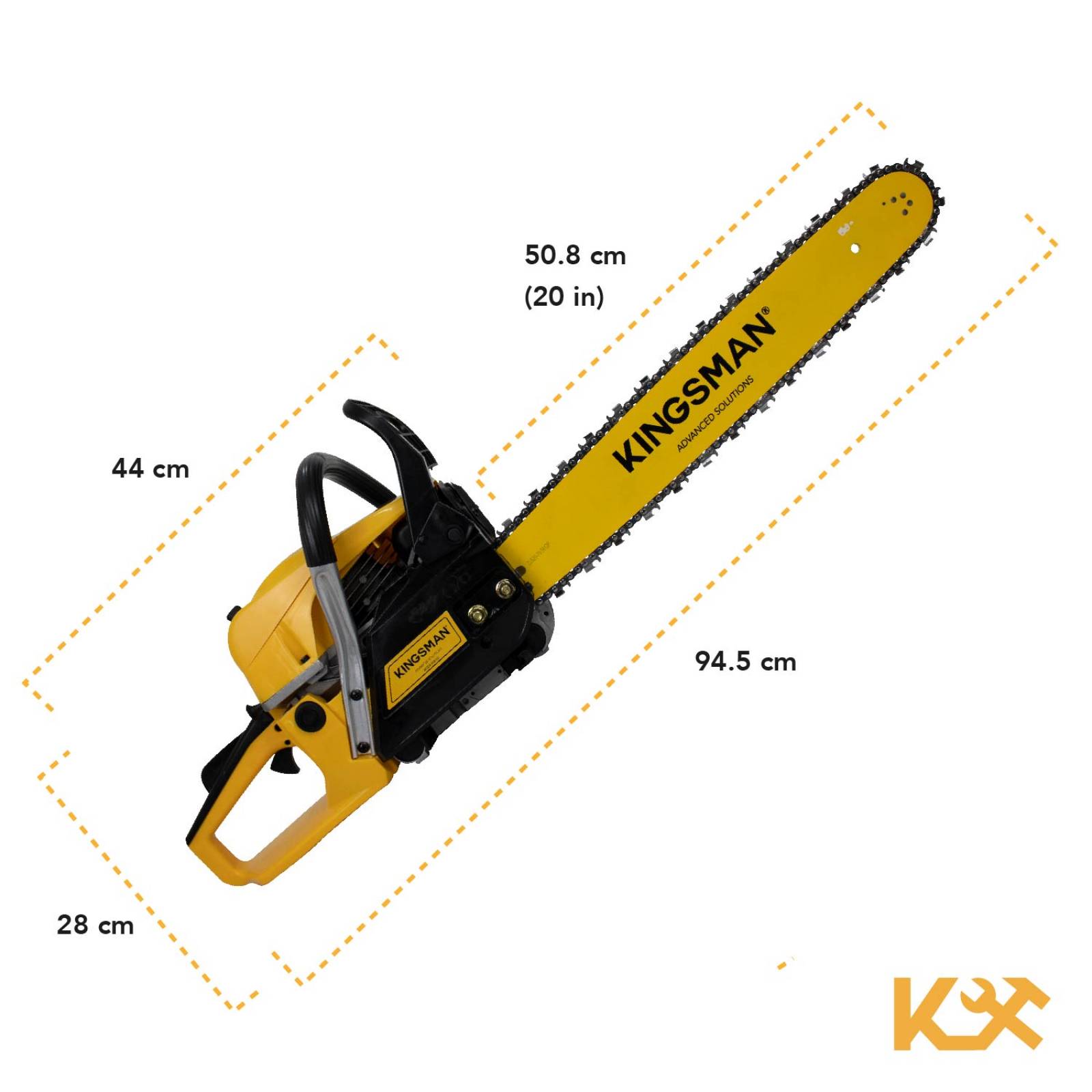 Motosierra Gasolina 52cc Espada 20in Leñadora 2.5hp Jardin 
