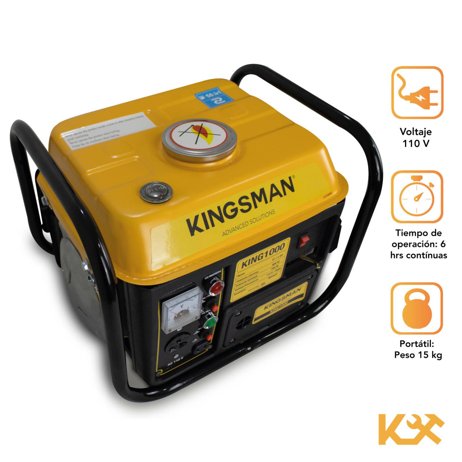 Generador Portatil A Gasolina 110v Corriente Electrica 