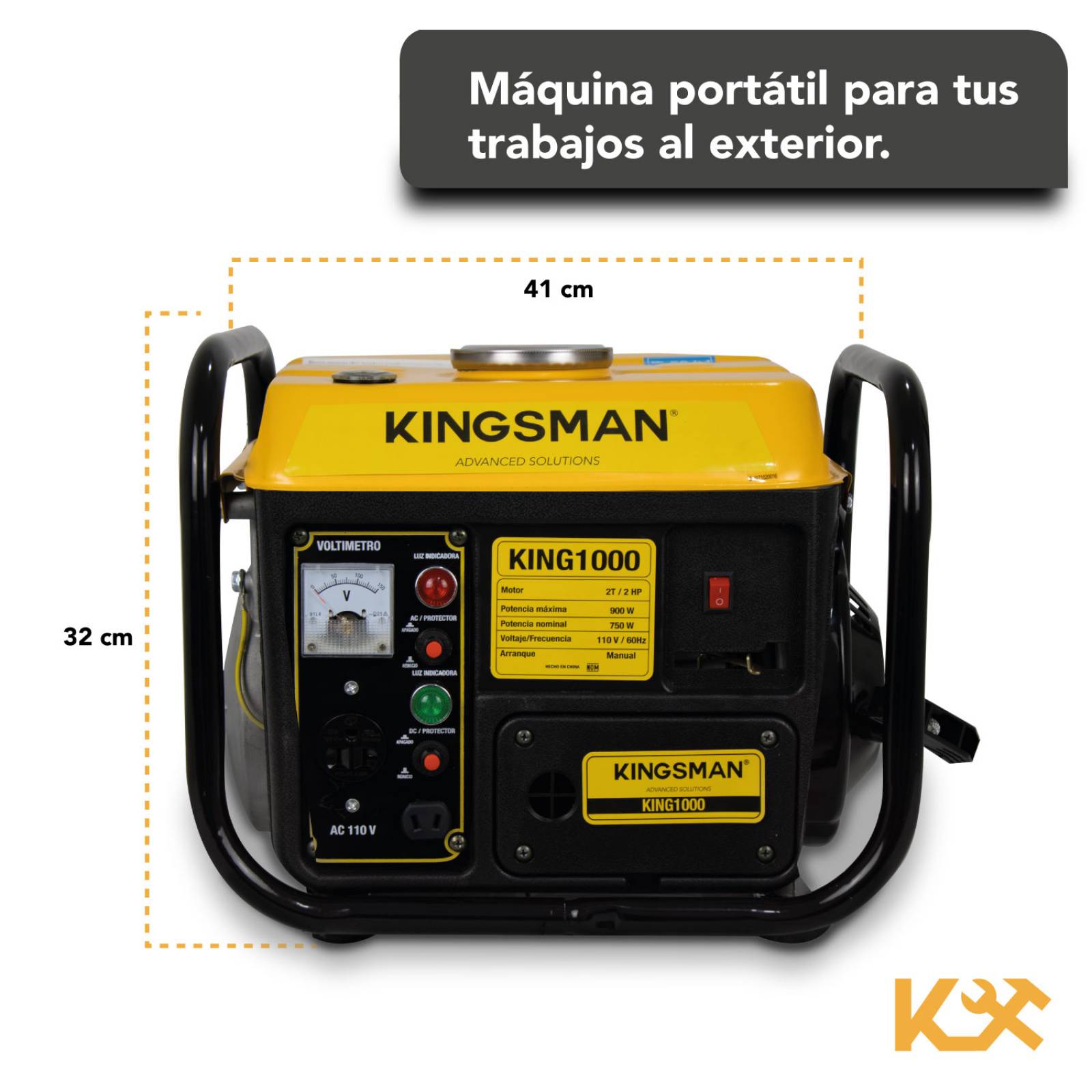 Generador Portatil A Gasolina 110v Corriente Electrica 