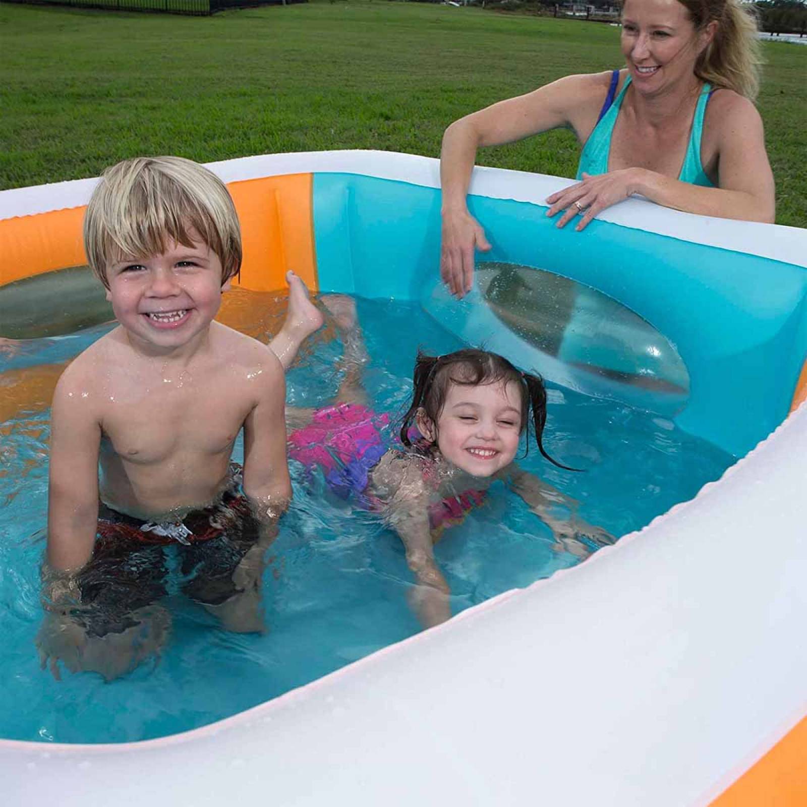 Alberca Inflable Piscina Infantil Cuadrada 168x56cm Bestway