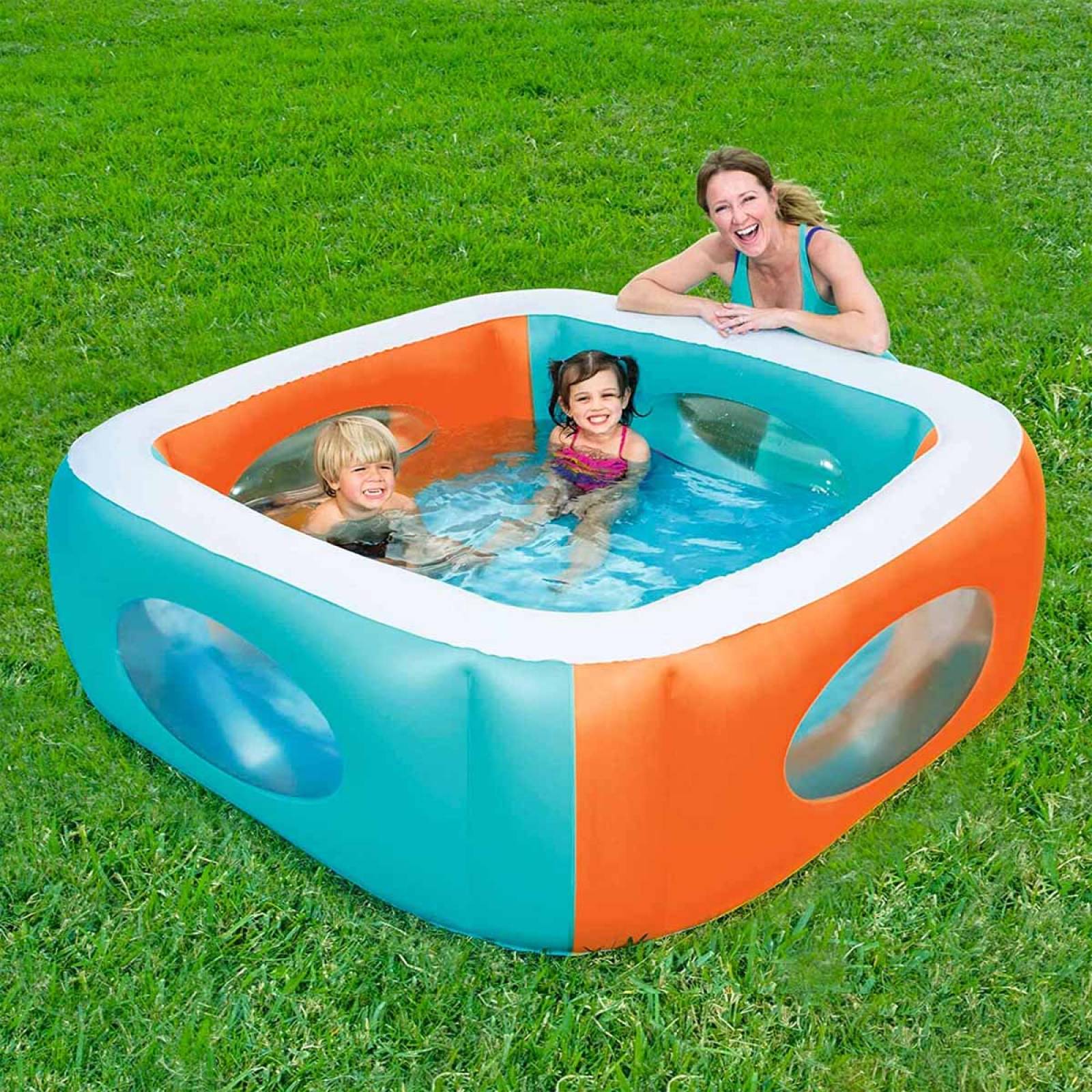 Alberca Inflable Piscina Infantil Cuadrada 168x56cm Bestway